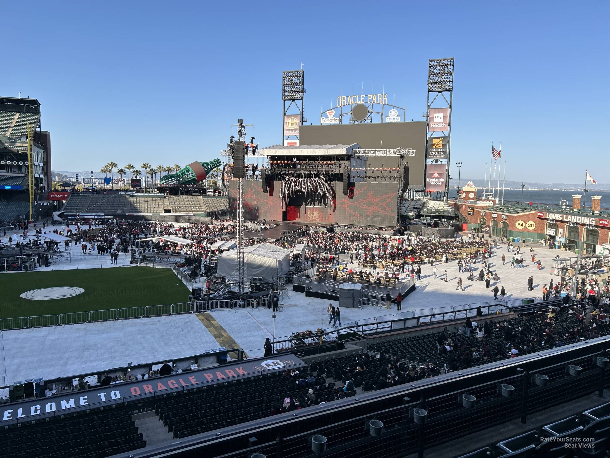 section 209, row e seat view  for concert - oracle park