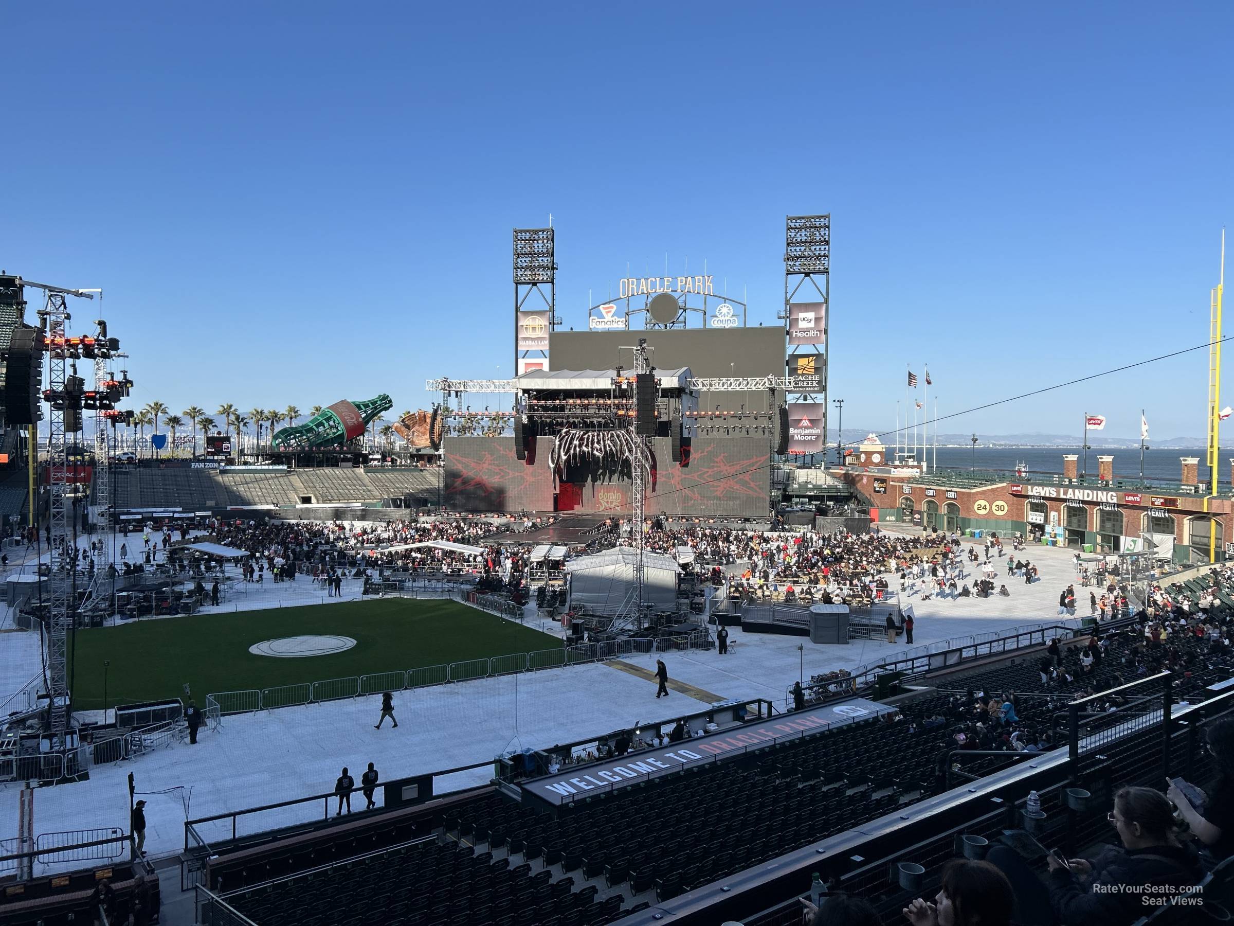 section 211, row e seat view  for concert - oracle park
