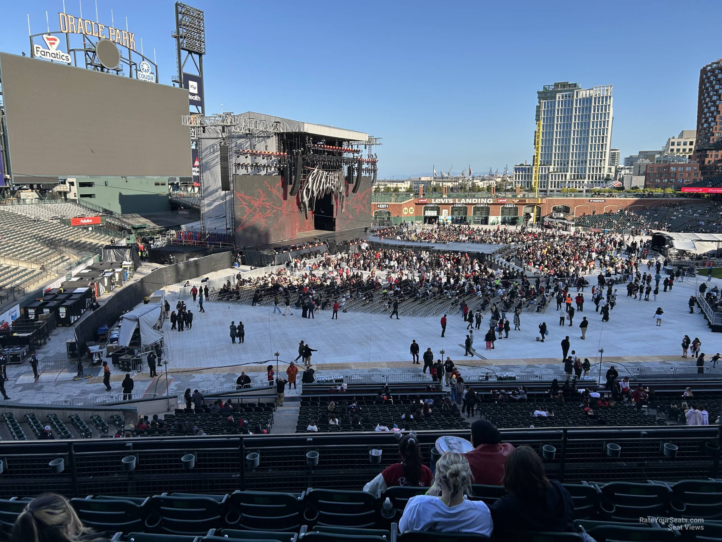 section 230, row e seat view  for concert - oracle park