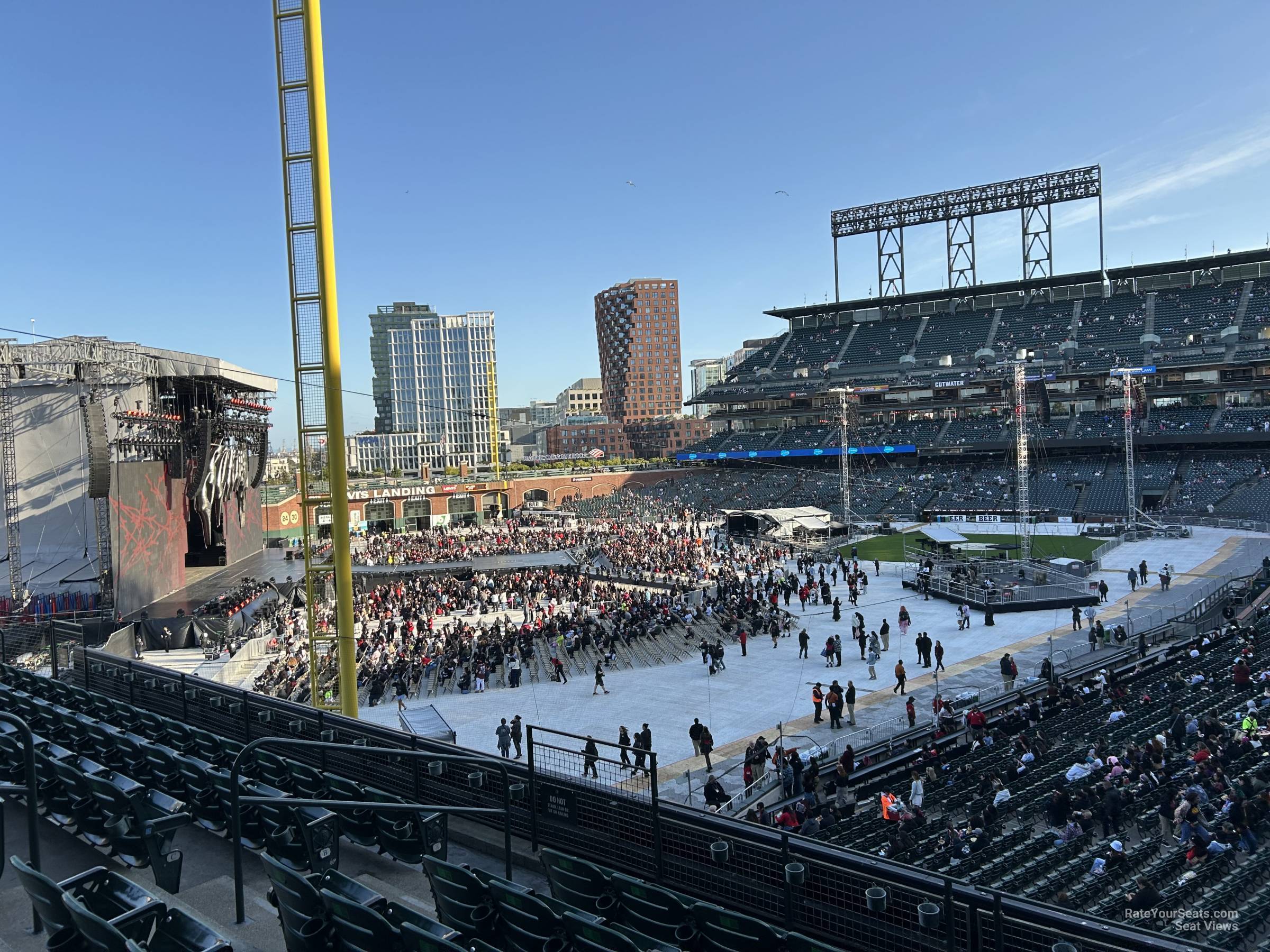 section 233, row e seat view  for concert - oracle park