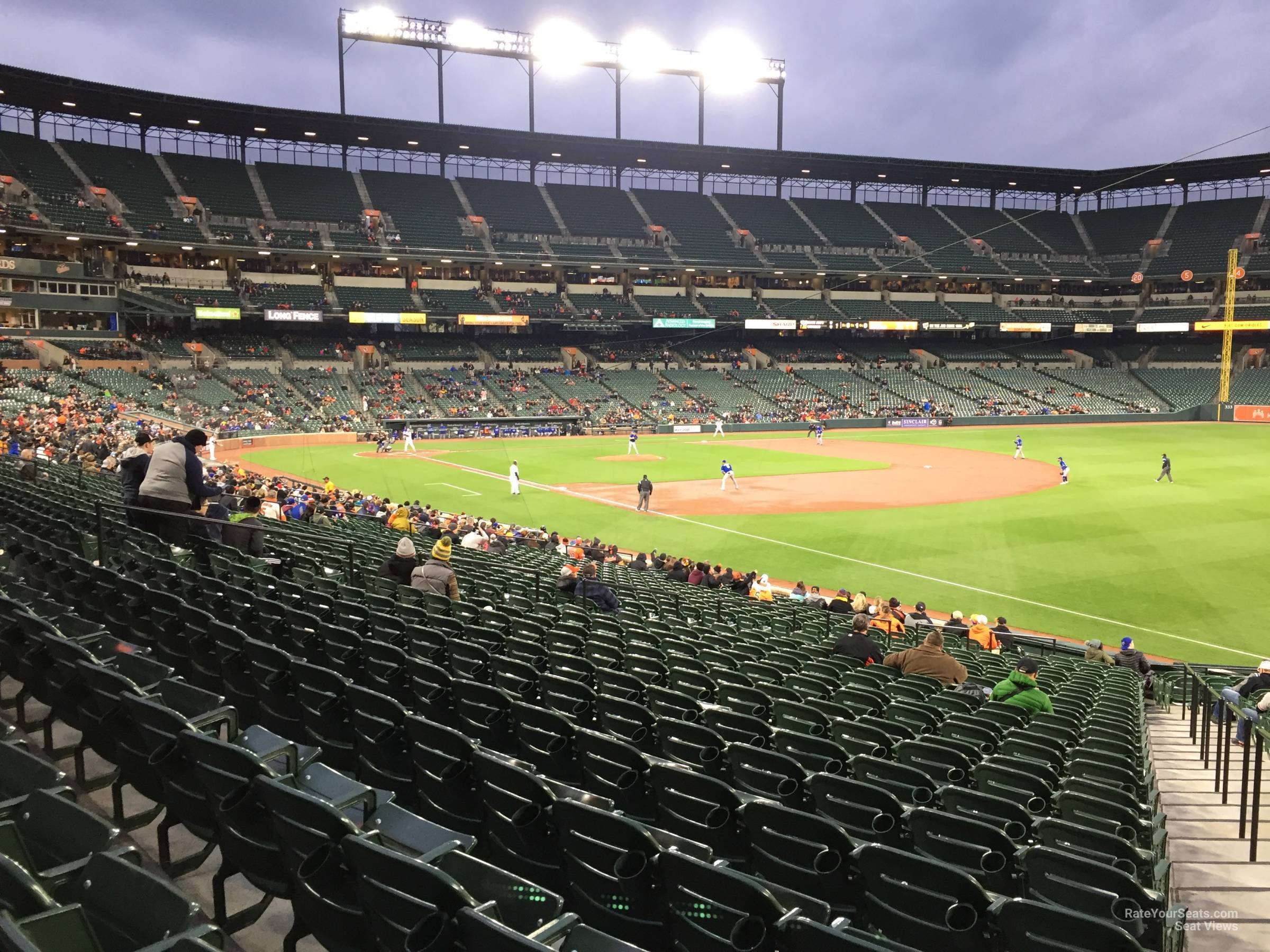 section 10, row 20 seat view  - oriole park