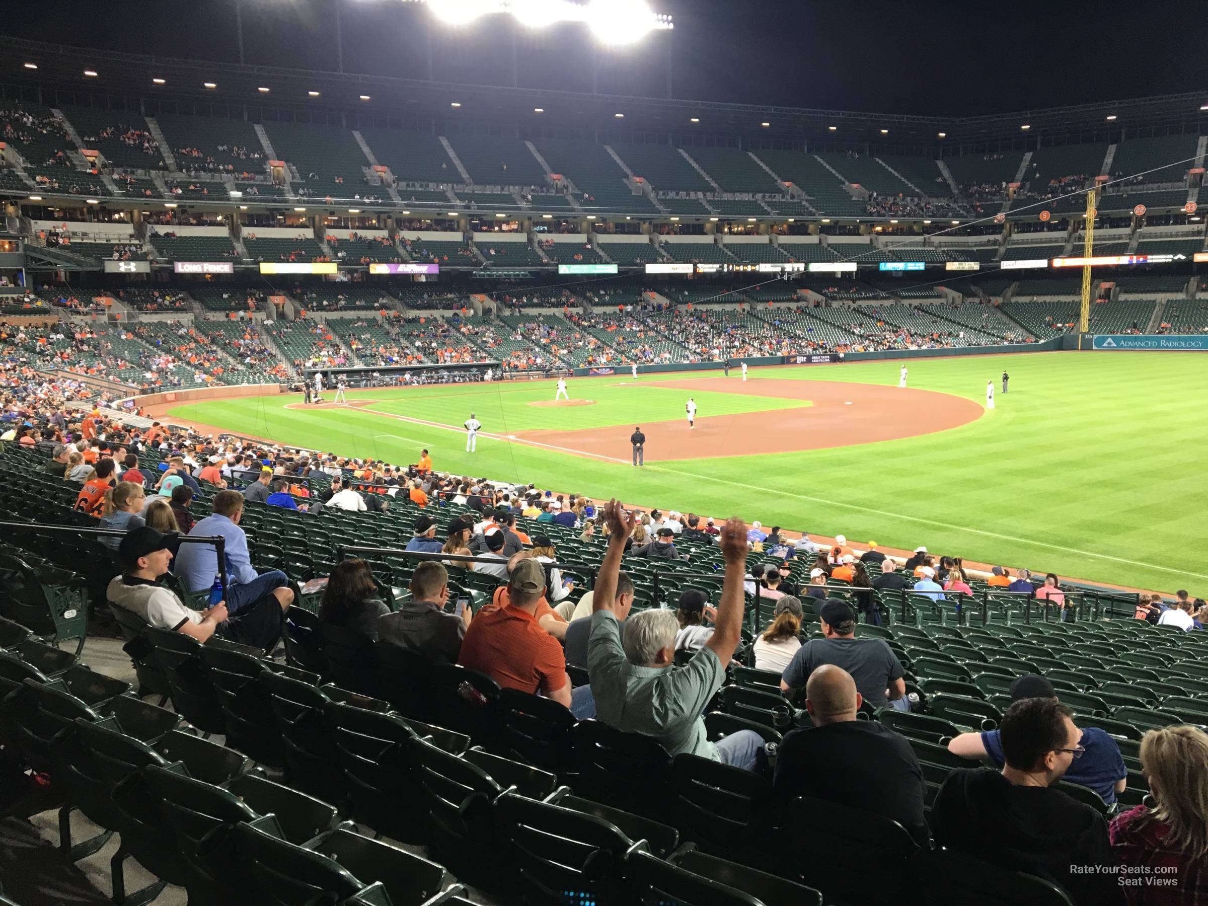 section 10, row 27 seat view  - oriole park