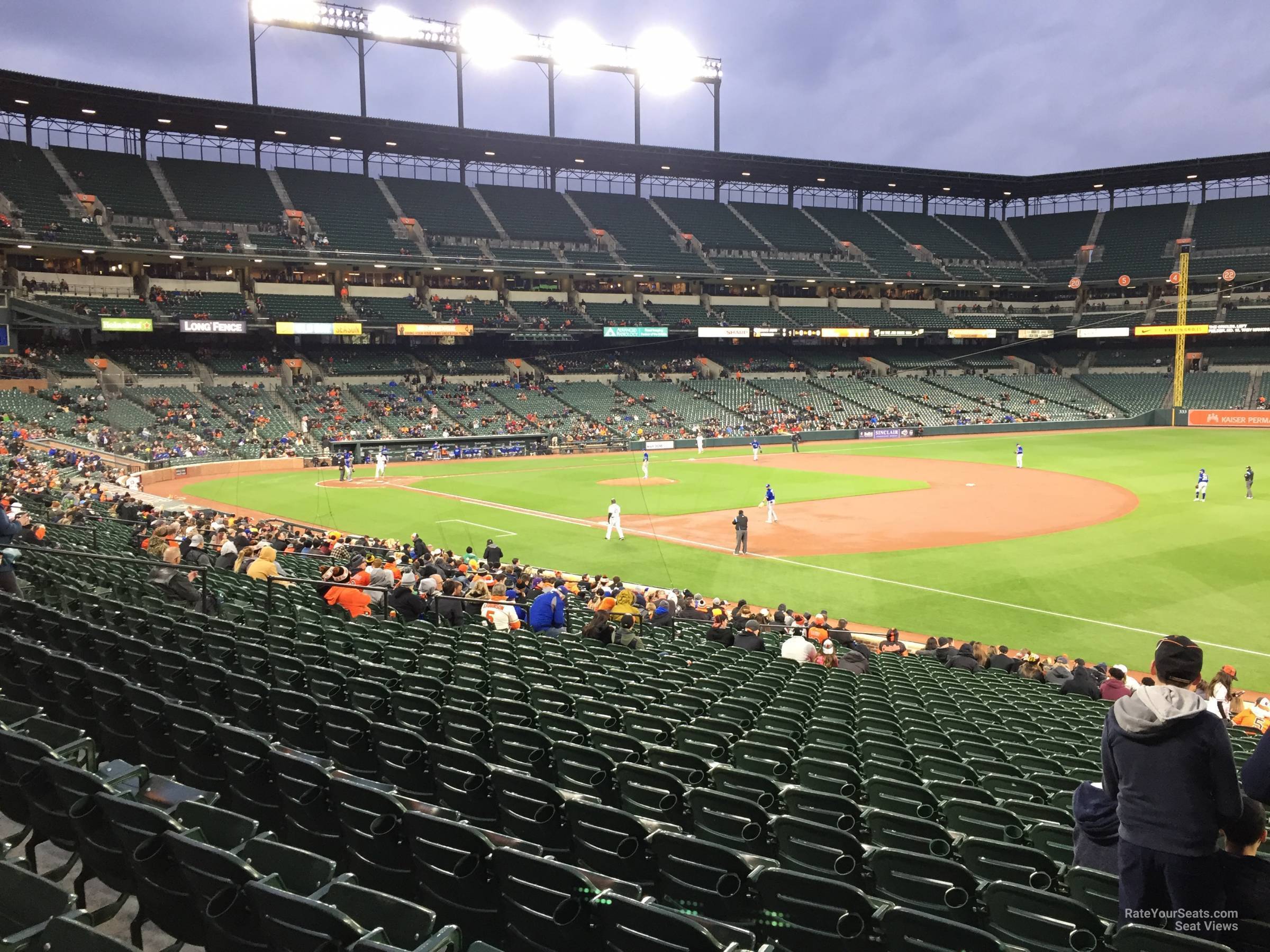 section 12, row 20 seat view  - oriole park