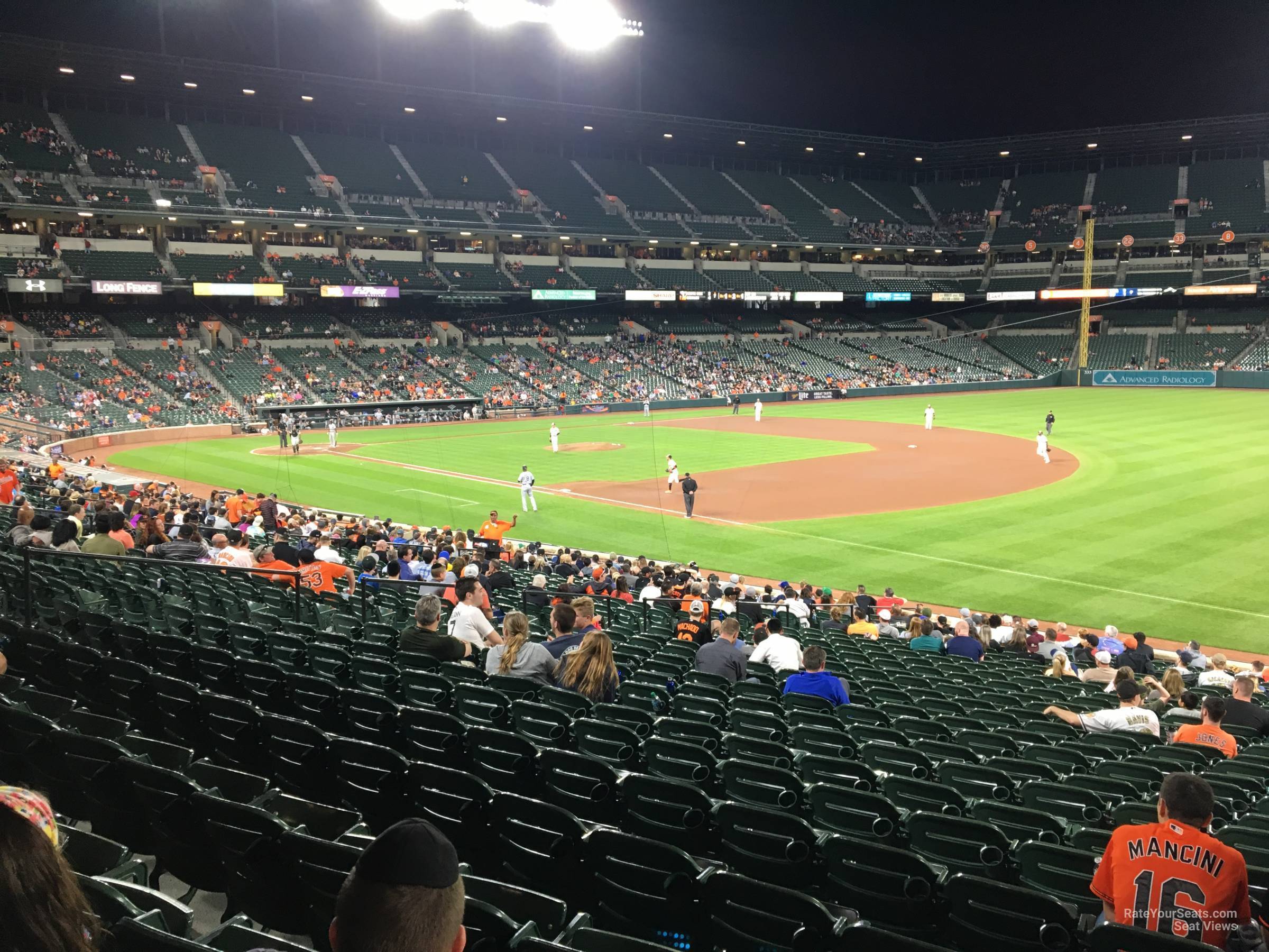 section 12, row 27 seat view  - oriole park