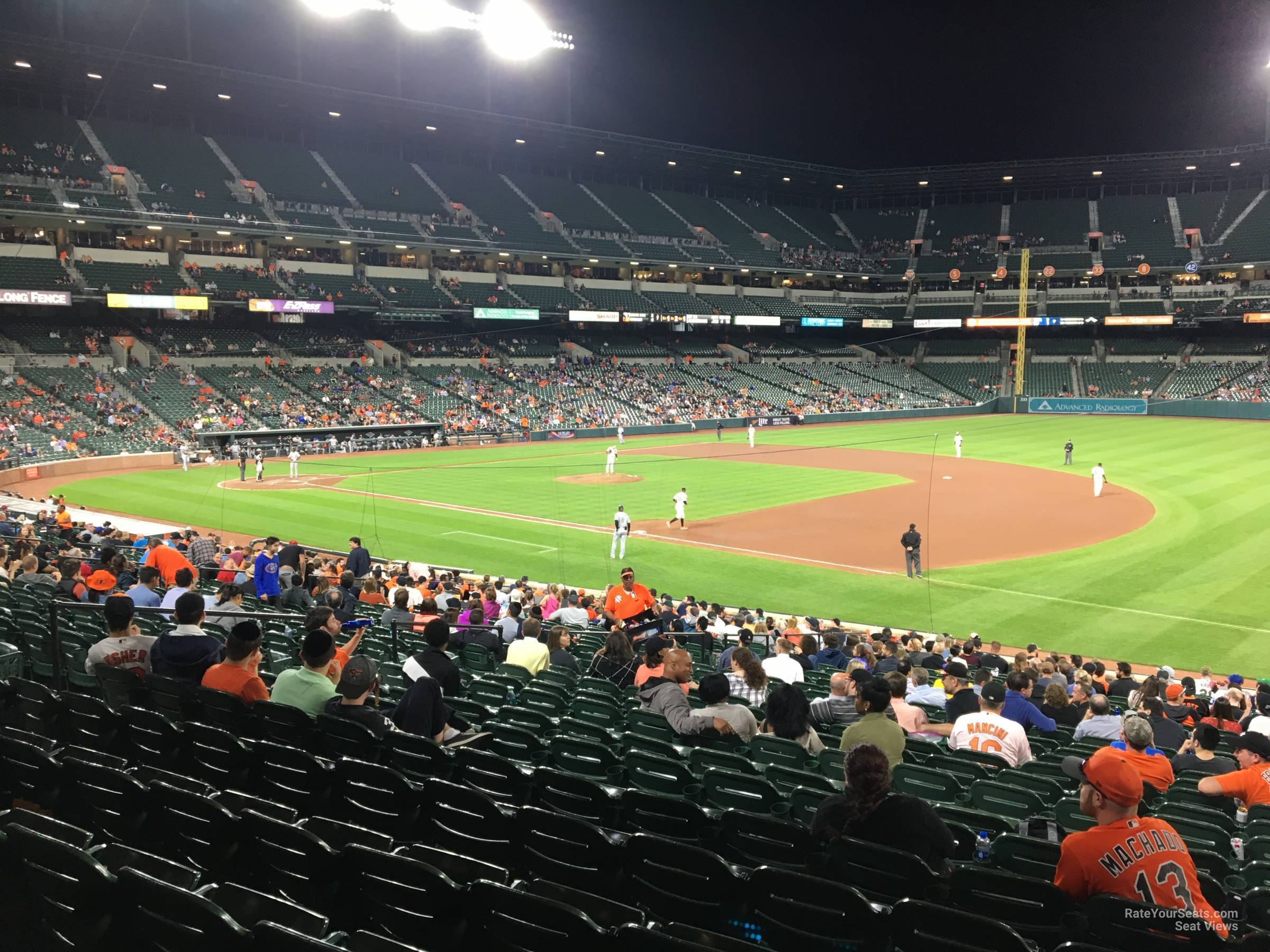 section 14, row 27 seat view  - oriole park