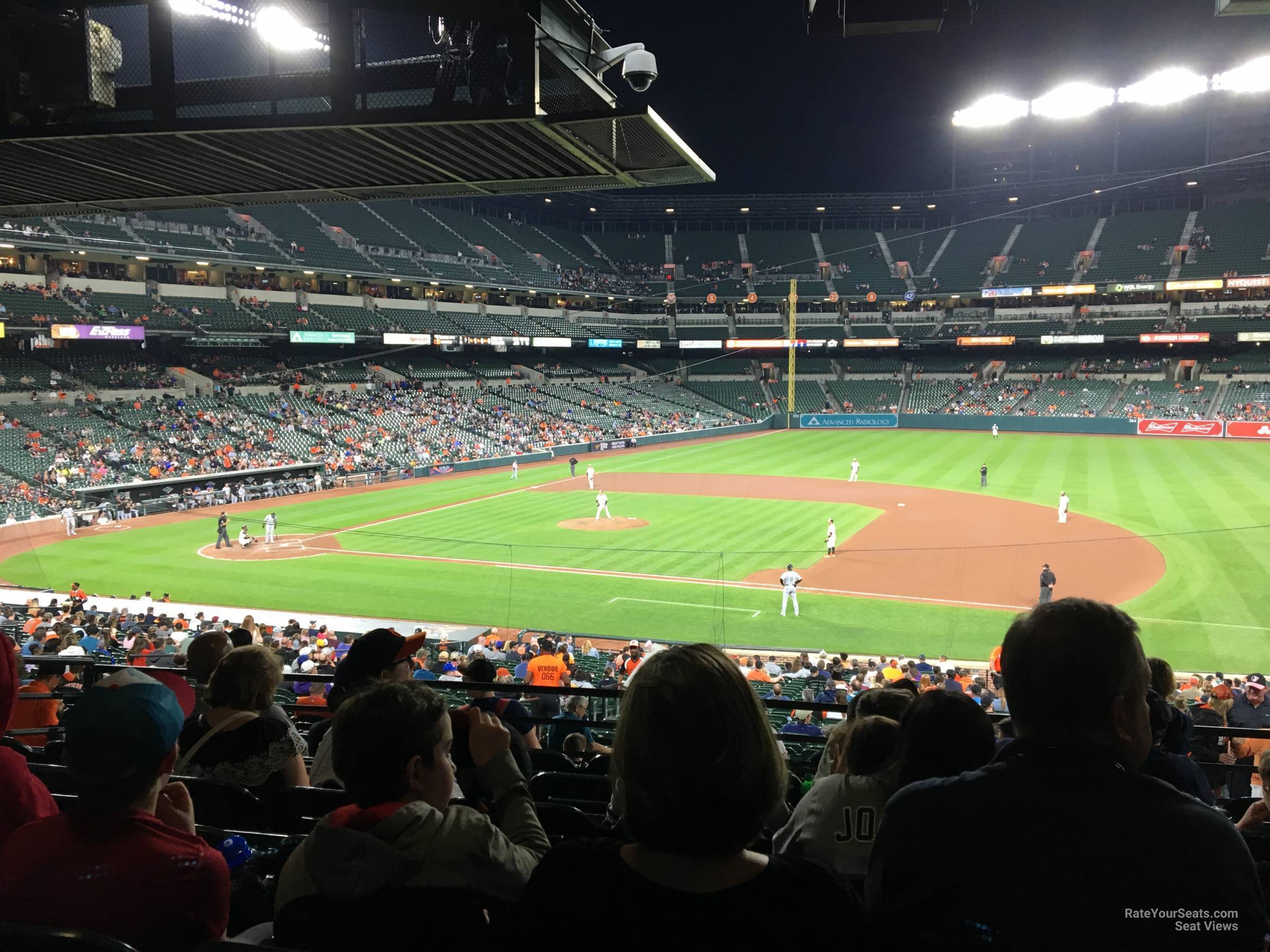 section 17, row 10 seat view  - oriole park