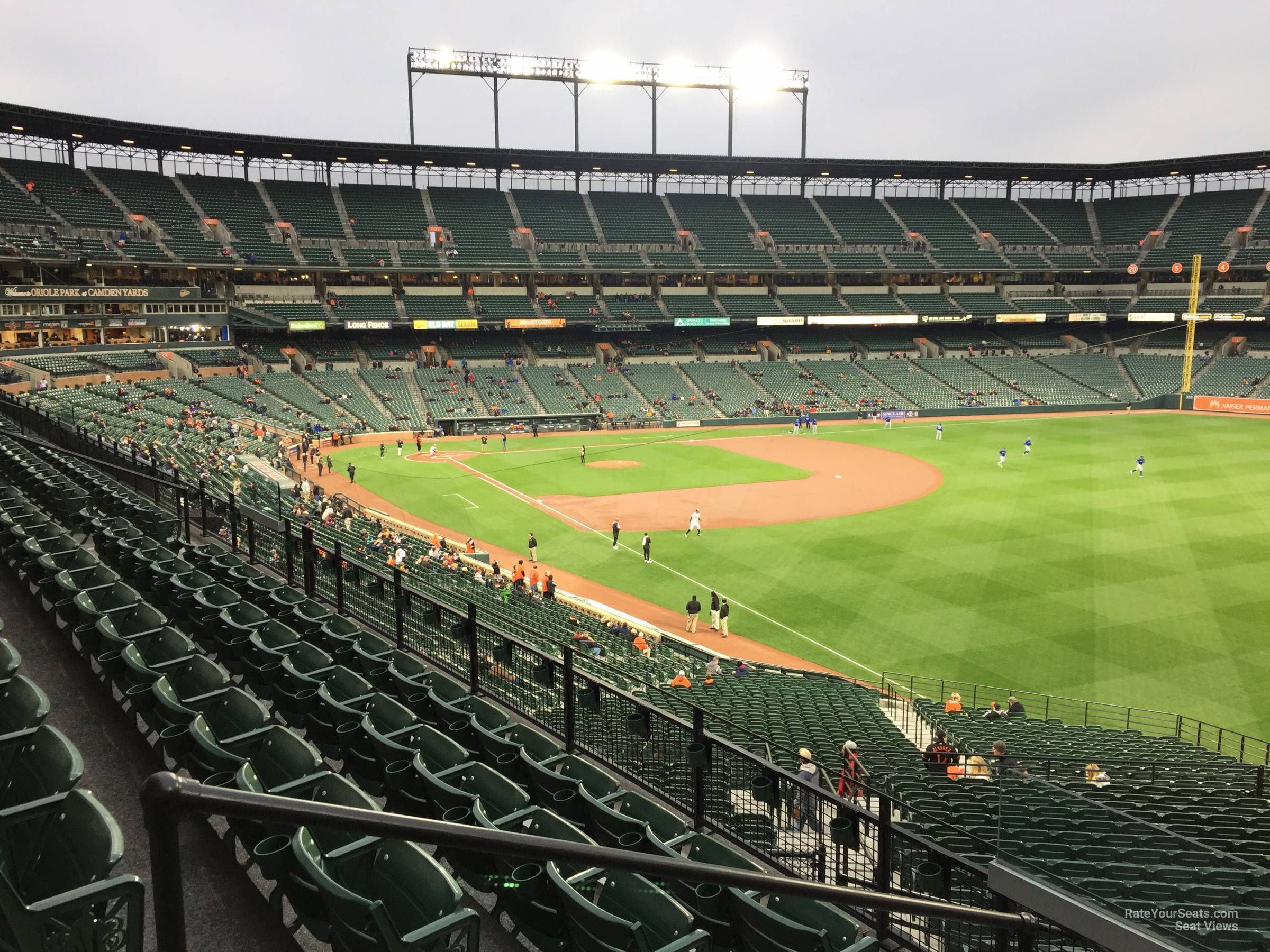 section 204, row 3 seat view  - oriole park