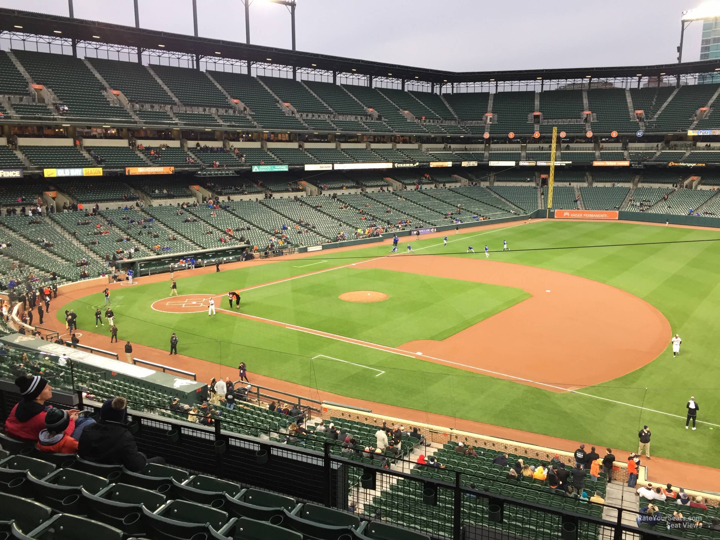 section 216, row 5 seat view  - oriole park