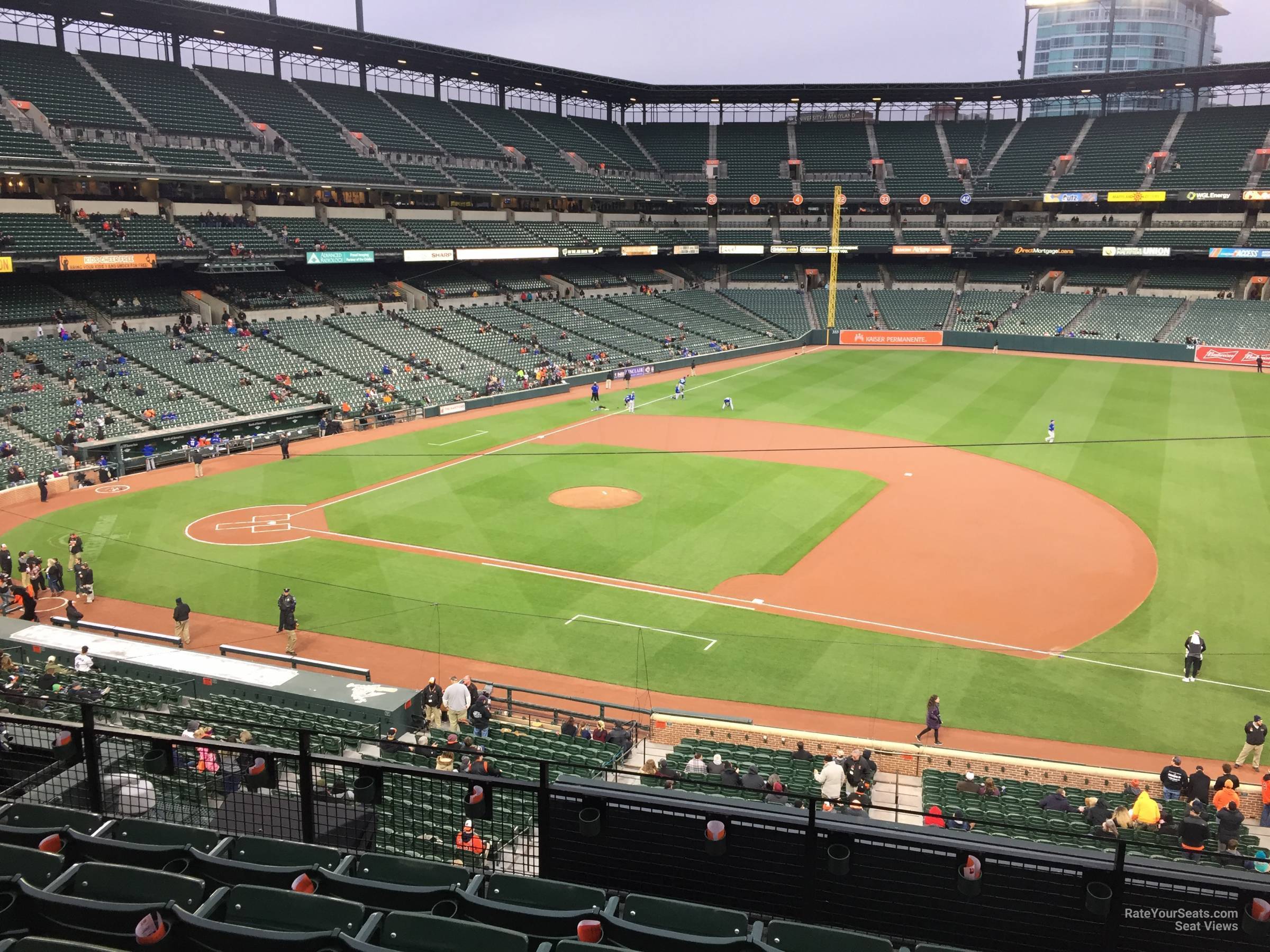 section 218, row 5 seat view  - oriole park