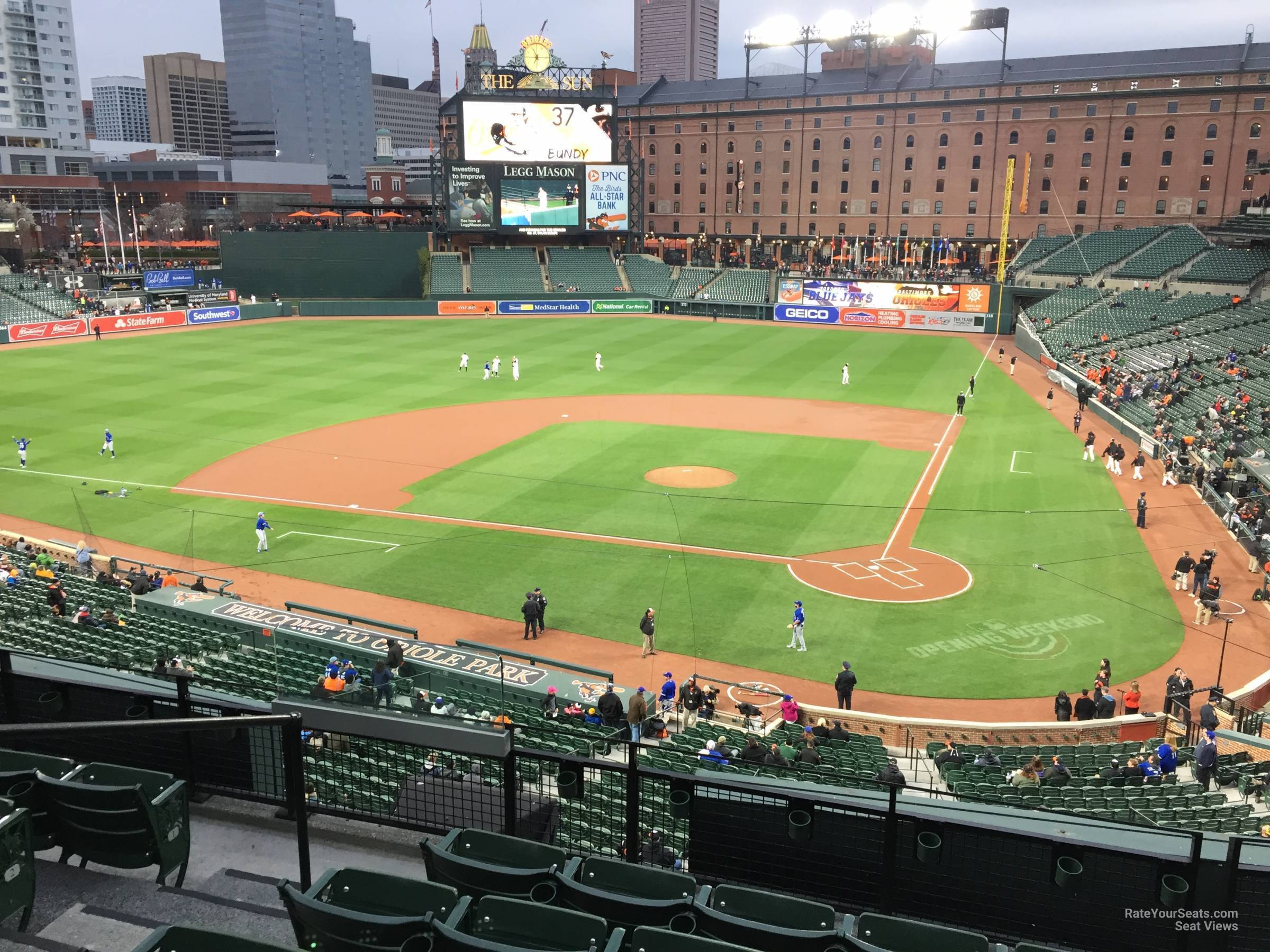 section 242, row 5 seat view  - oriole park at camden yards