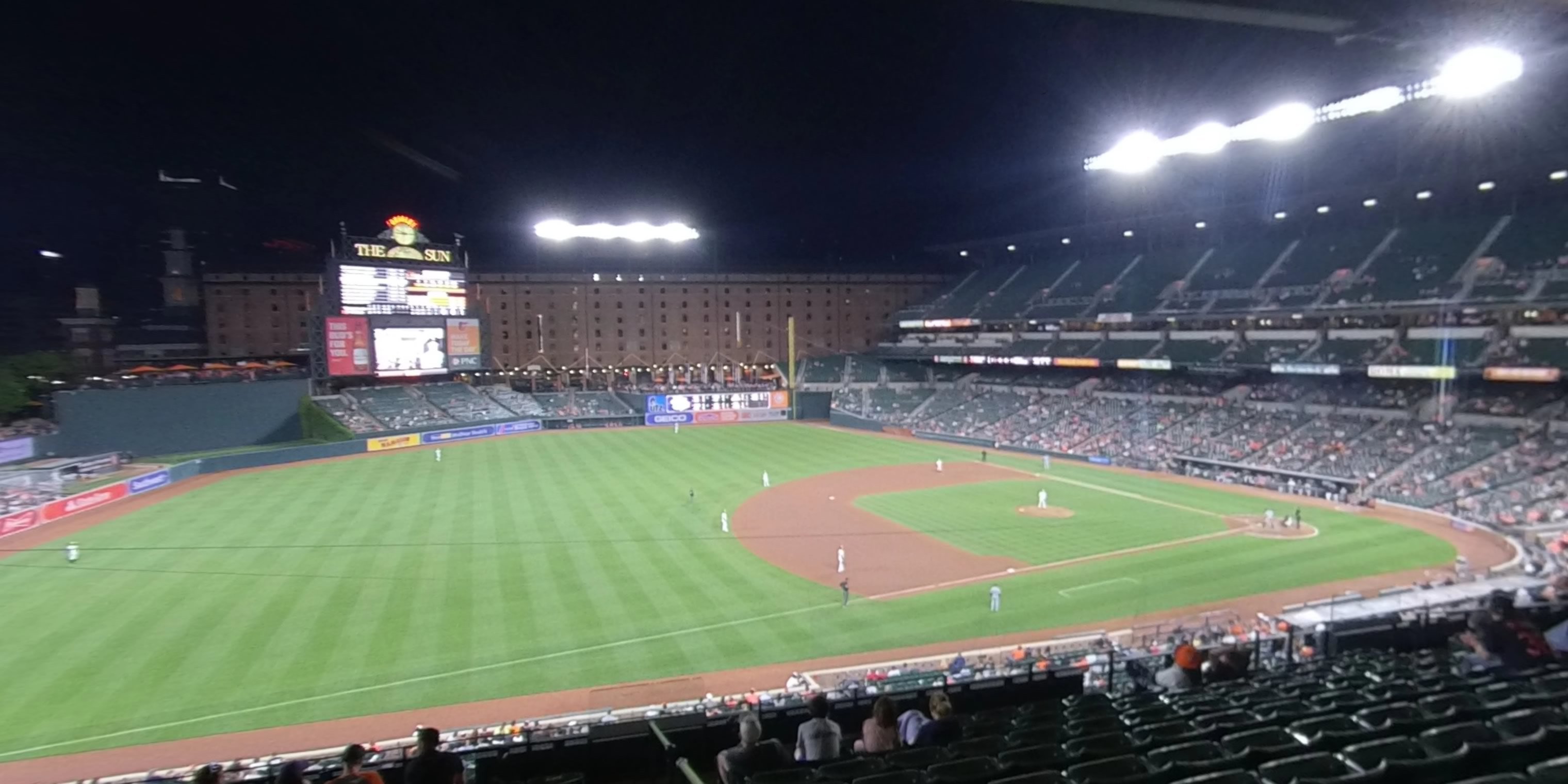 section 256 panoramic seat view  - oriole park