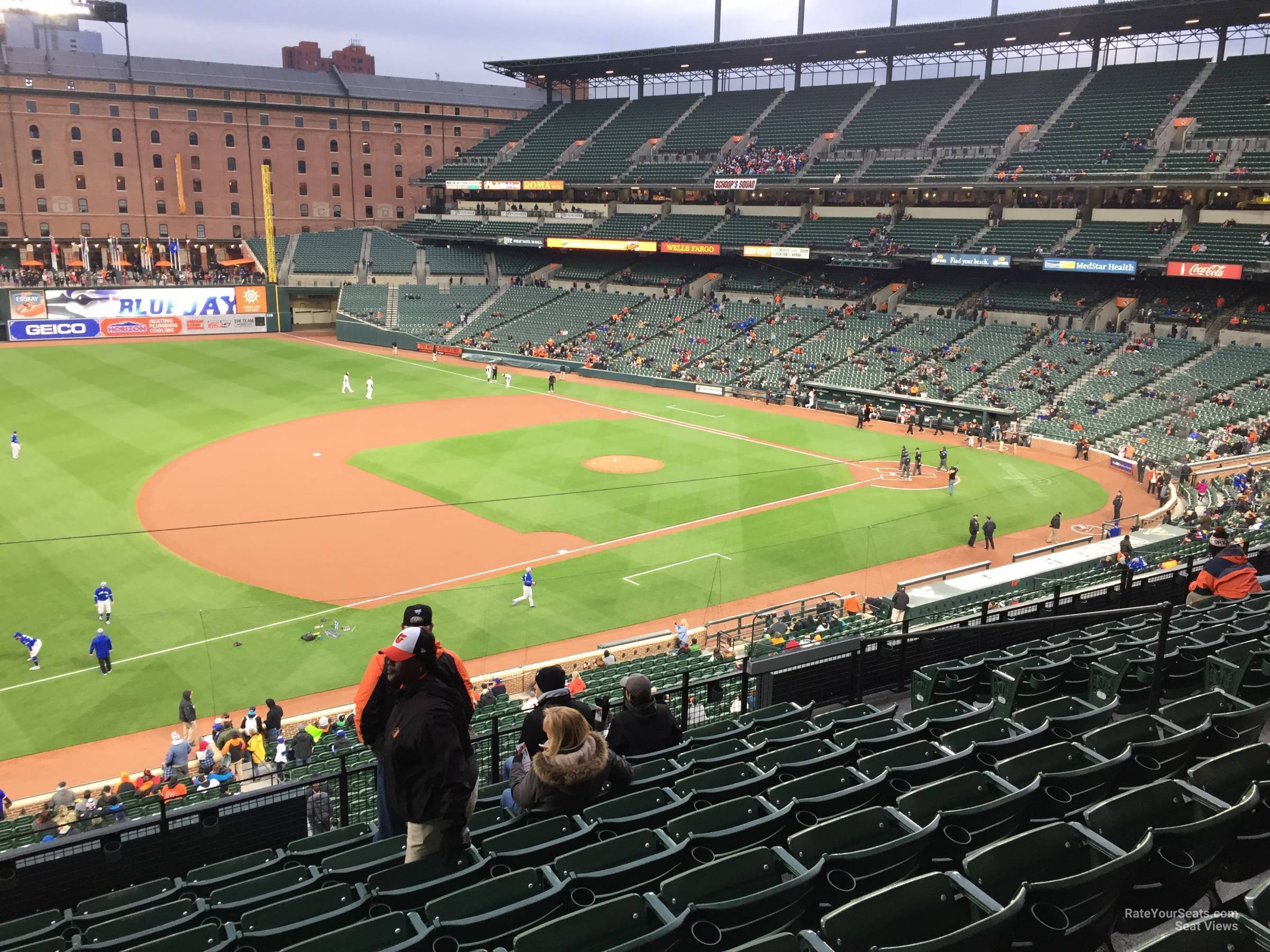 section 256, row 5 seat view  - oriole park