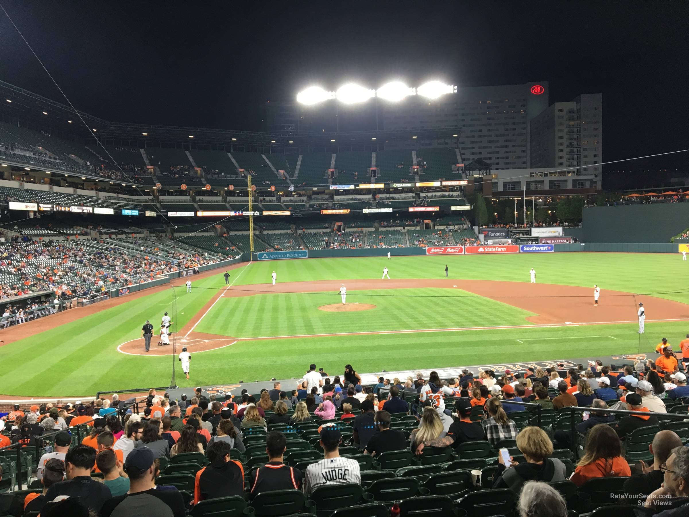 section 26, row 27 seat view  - oriole park