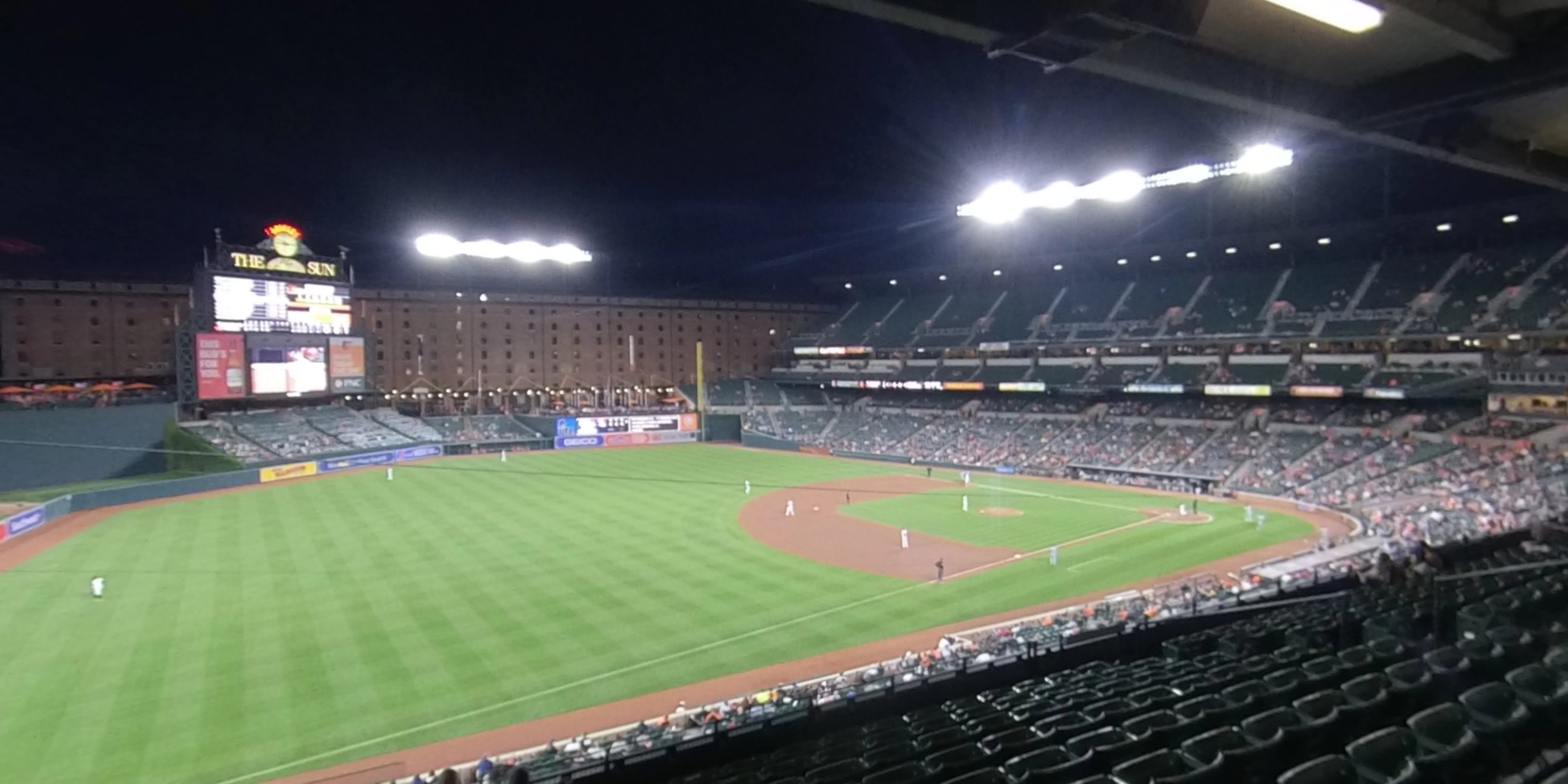 section 260 panoramic seat view  - oriole park