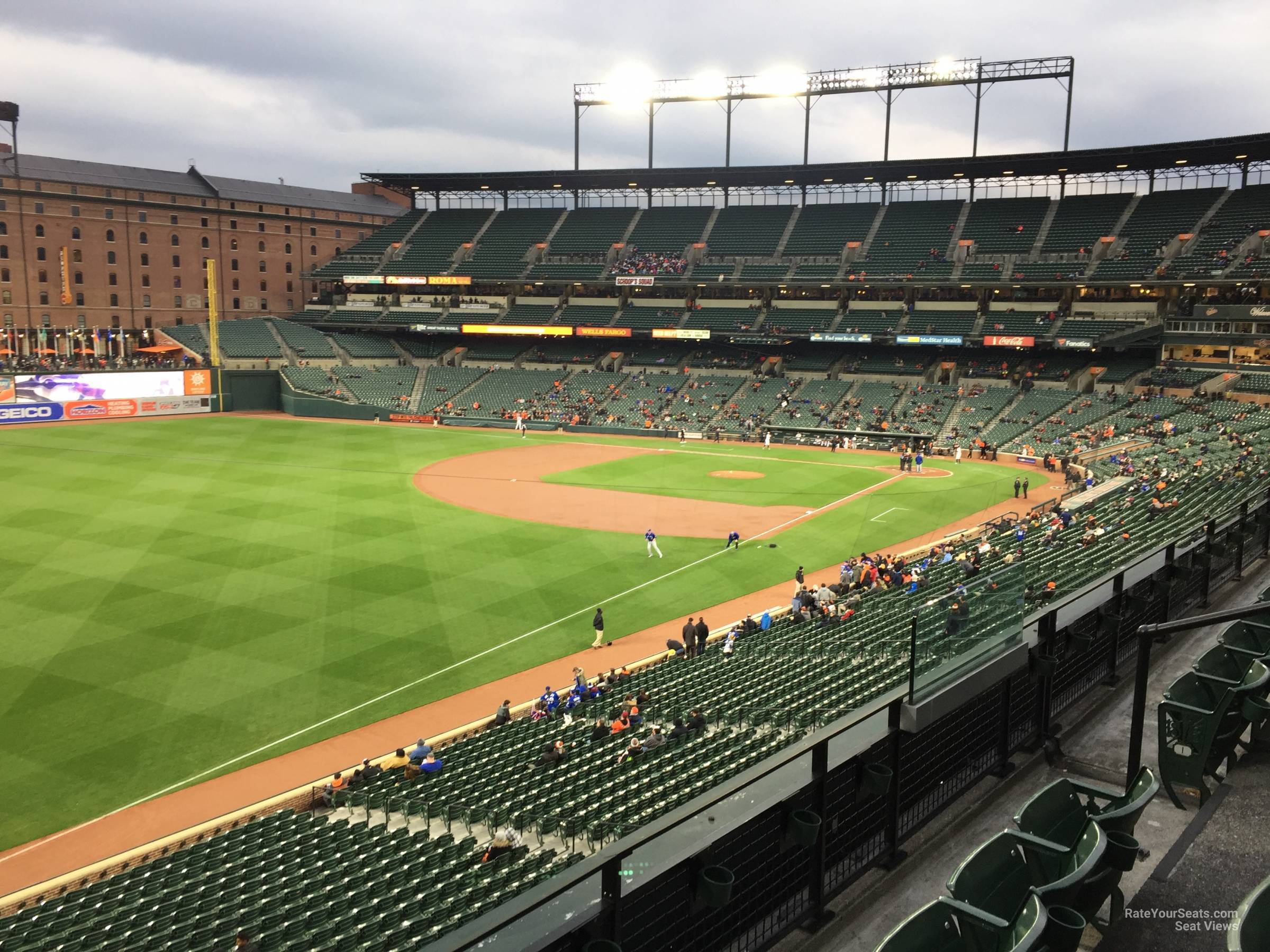 section 268, row 3 seat view  - oriole park