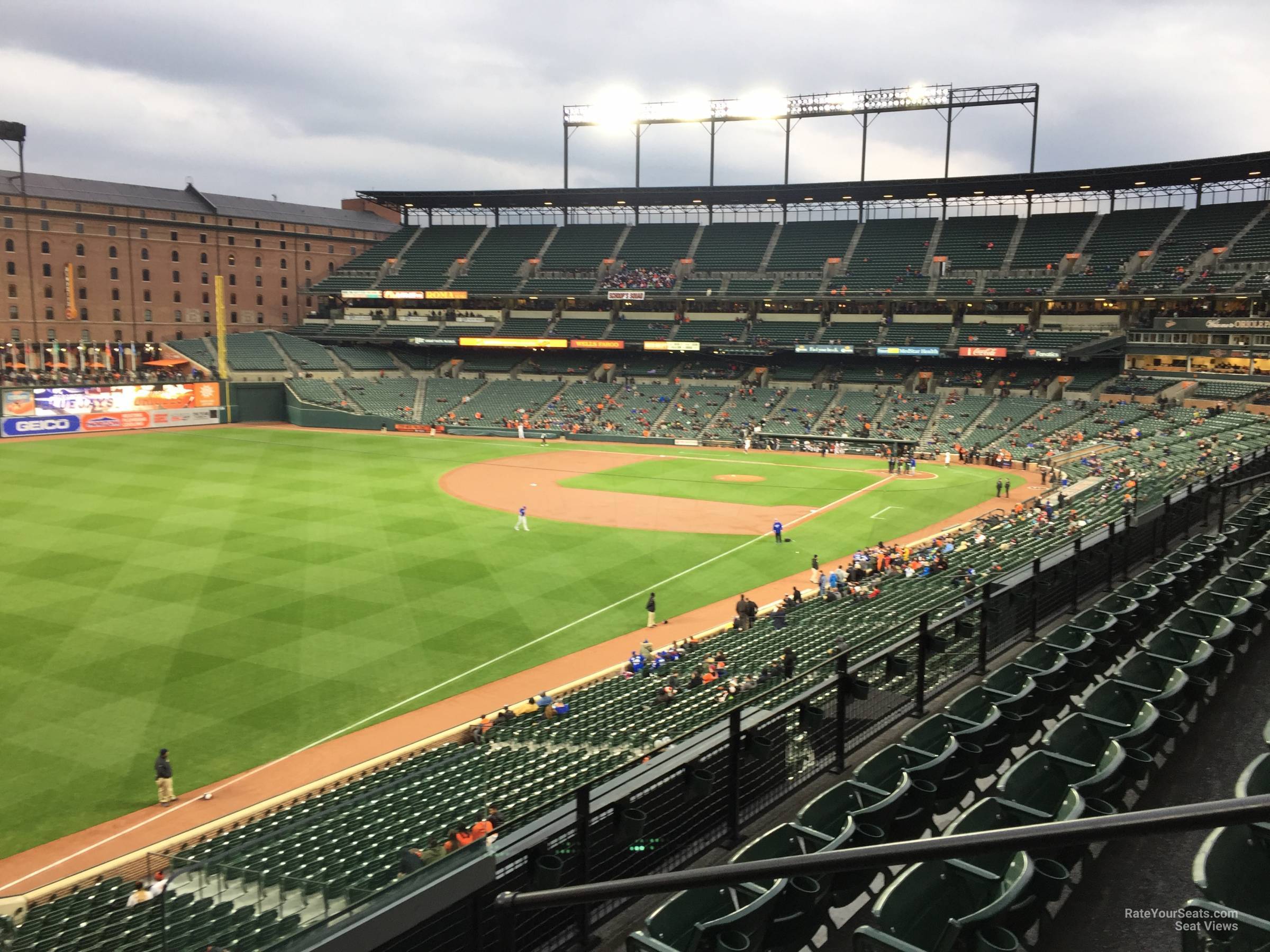 section 270, row 3 seat view  - oriole park