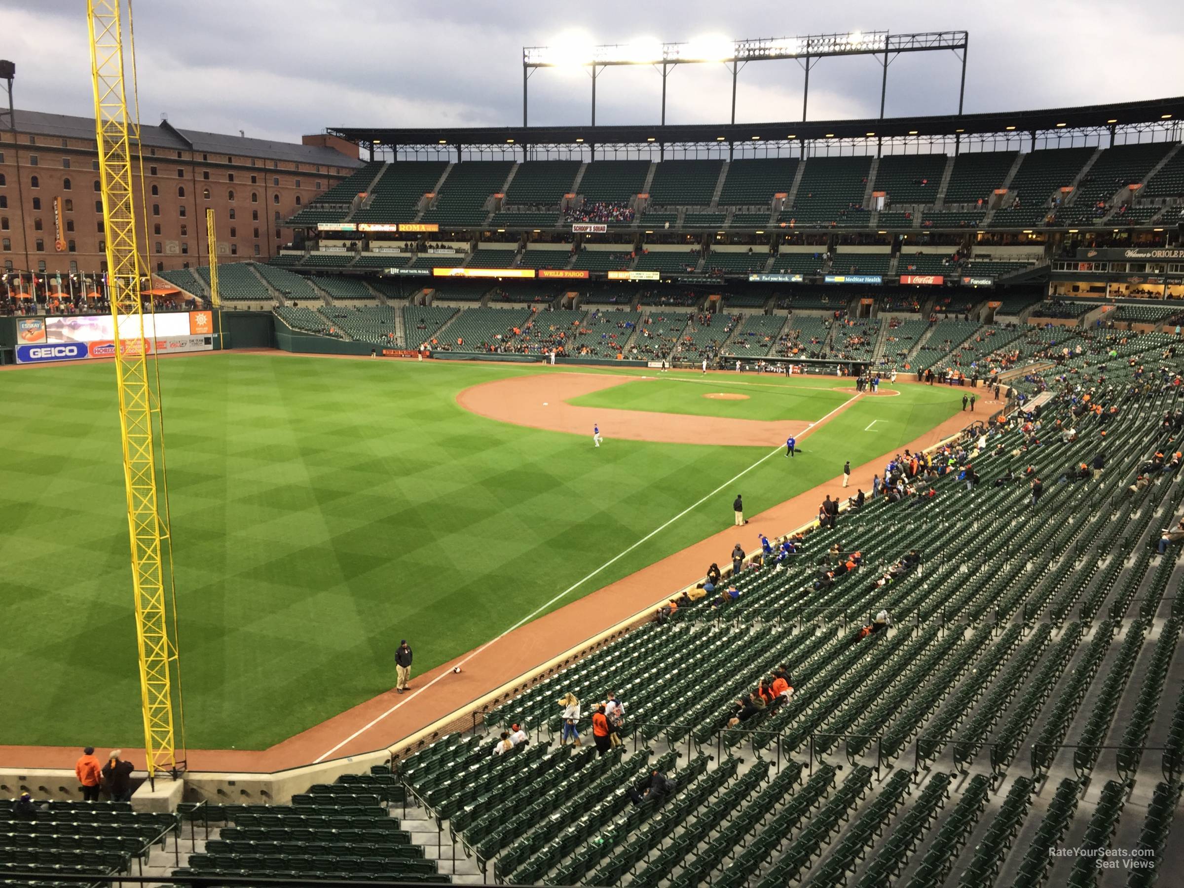 section 272, row 3 seat view  - oriole park