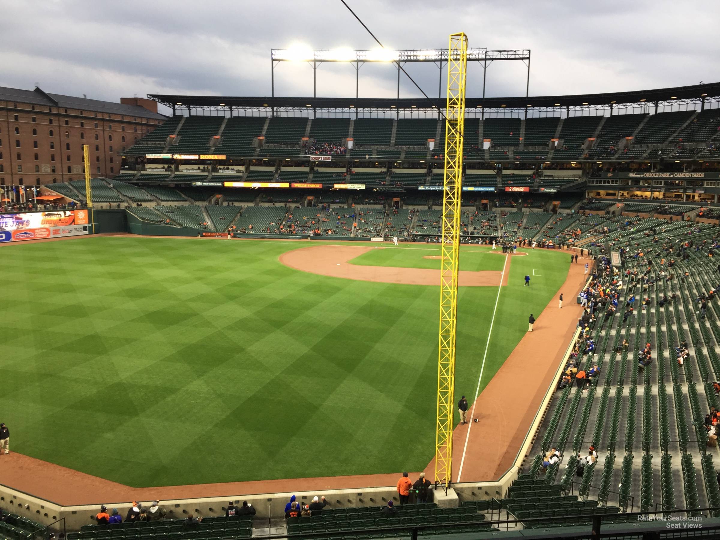 section 276, row 3 seat view  - oriole park