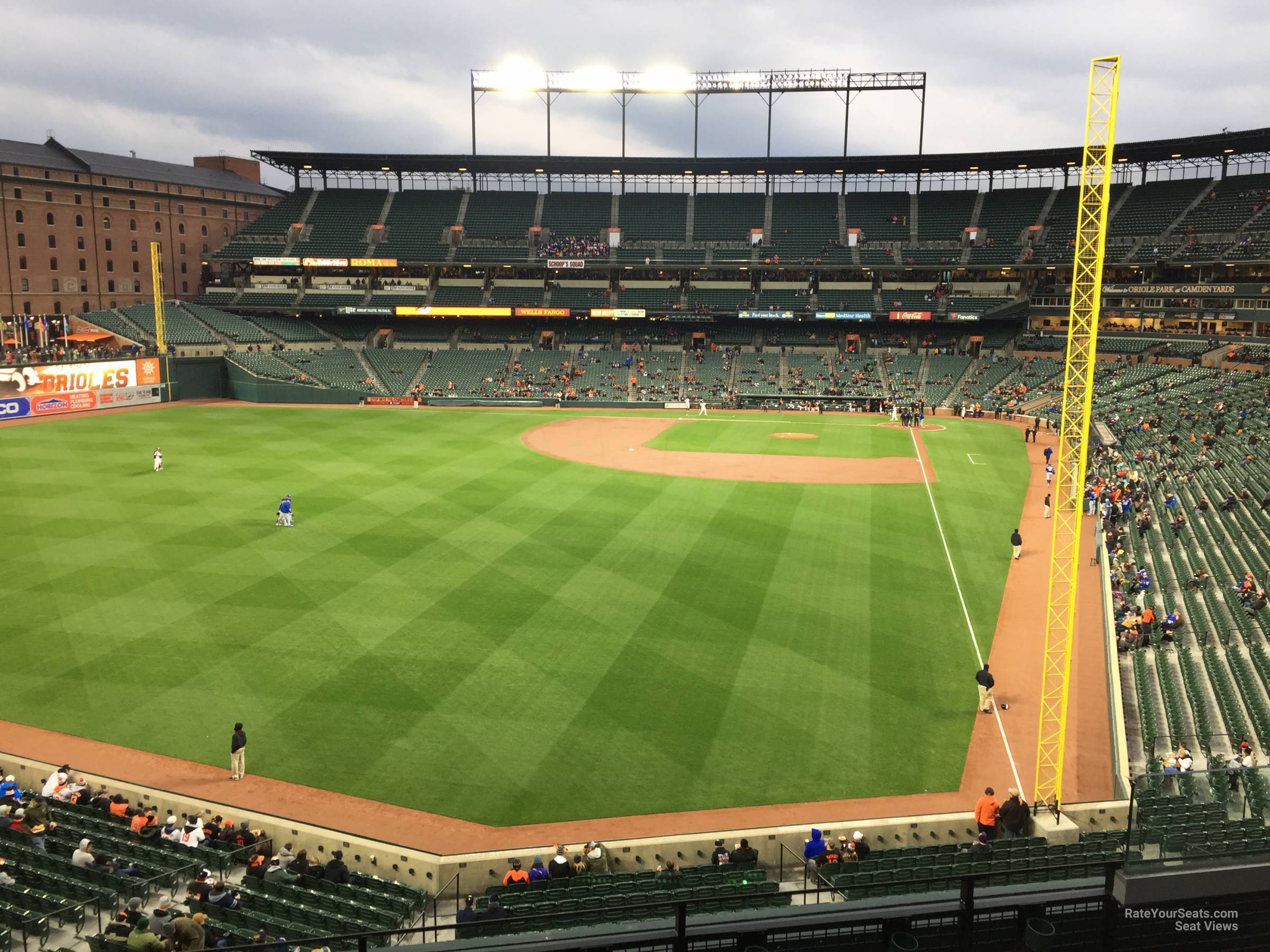 section 278, row 3 seat view  - oriole park