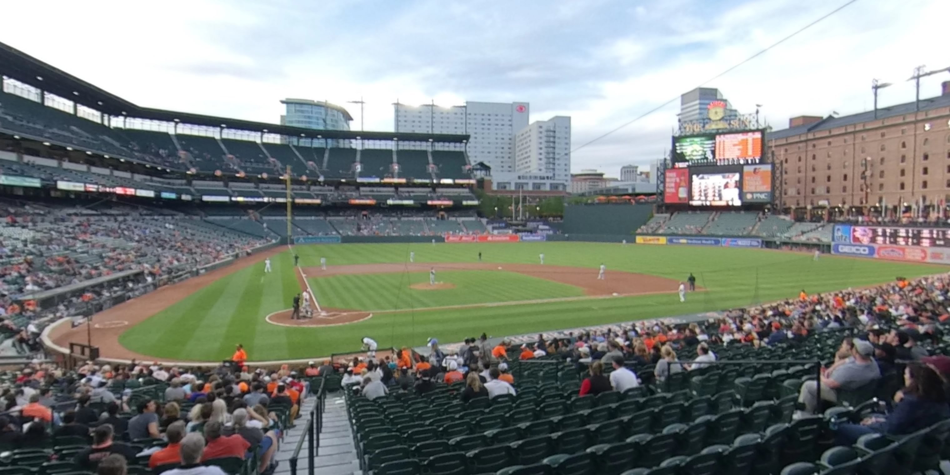section 28 panoramic seat view  - oriole park