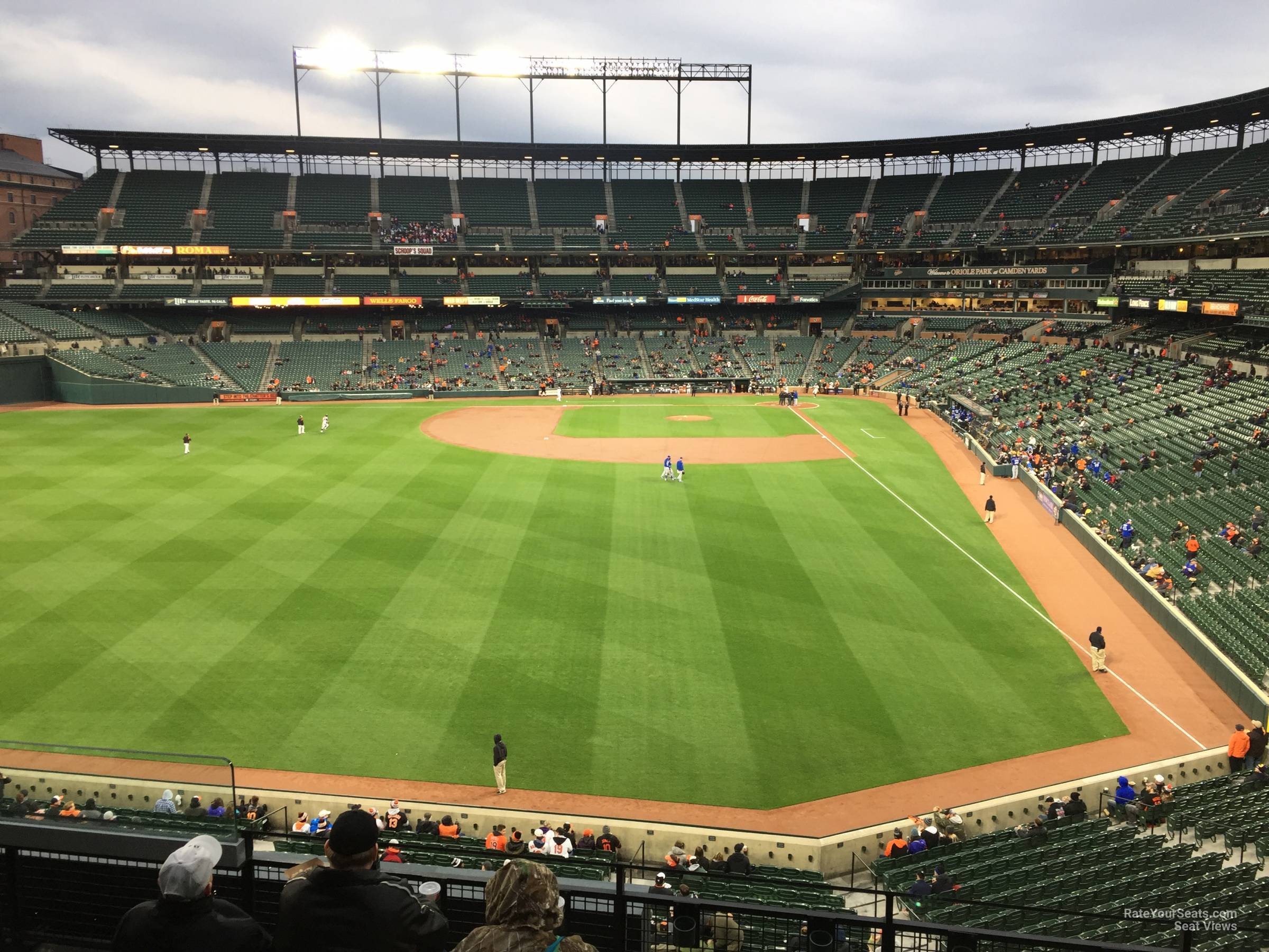 section 282, row 3 seat view  - oriole park