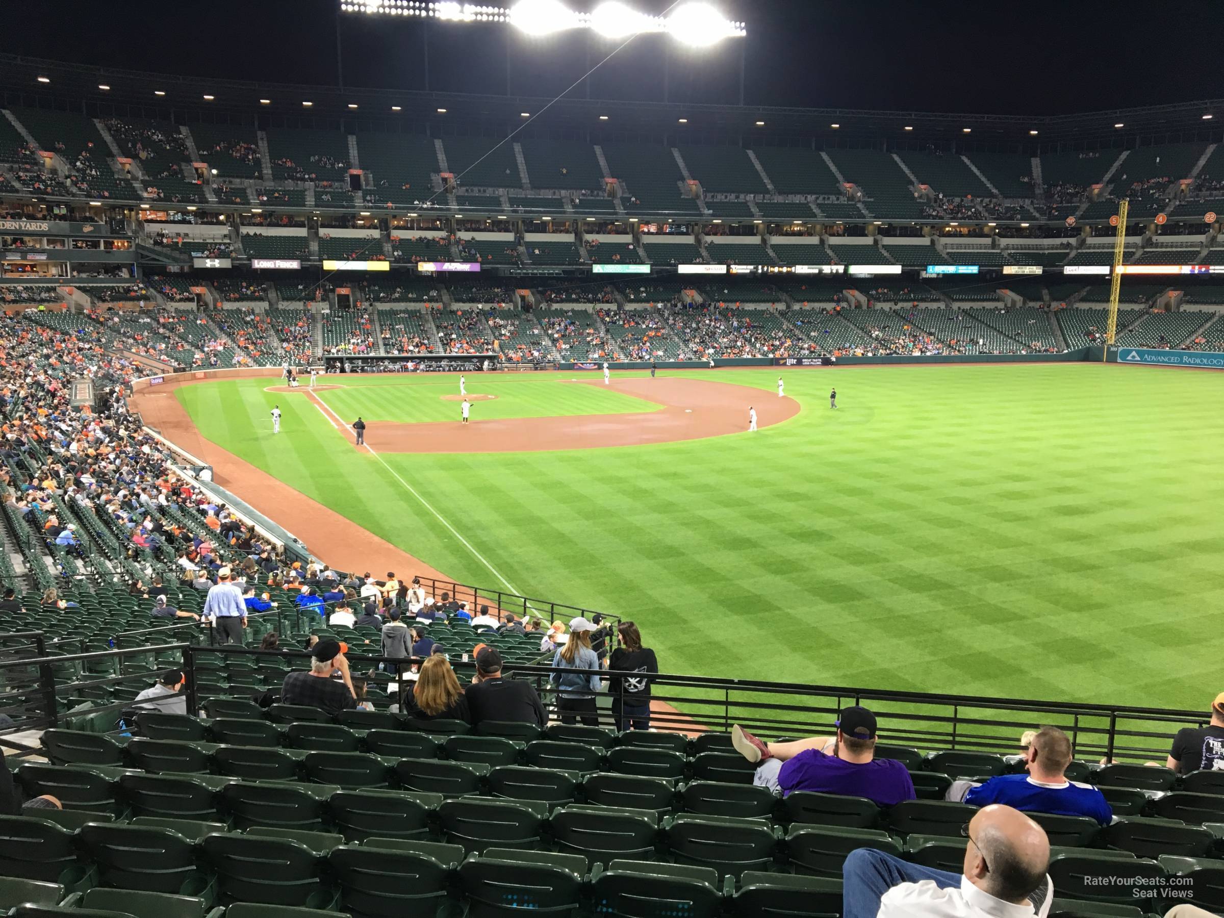 section 3, row 10 seat view  - oriole park