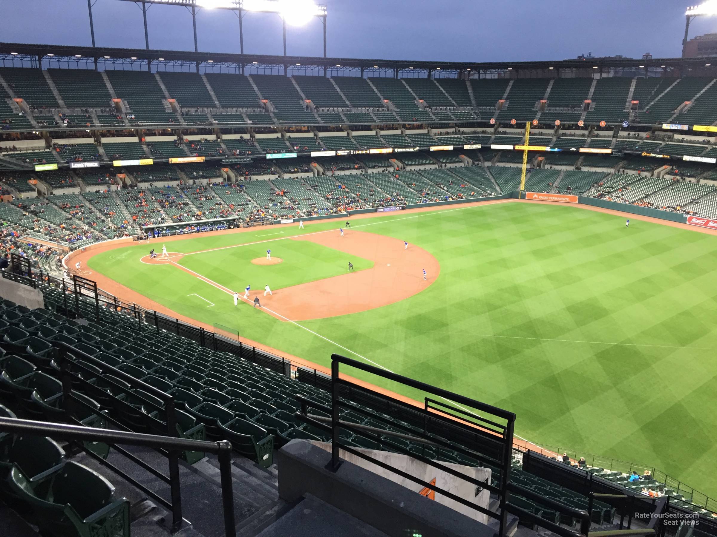 section 306, row 15 seat view  - oriole park