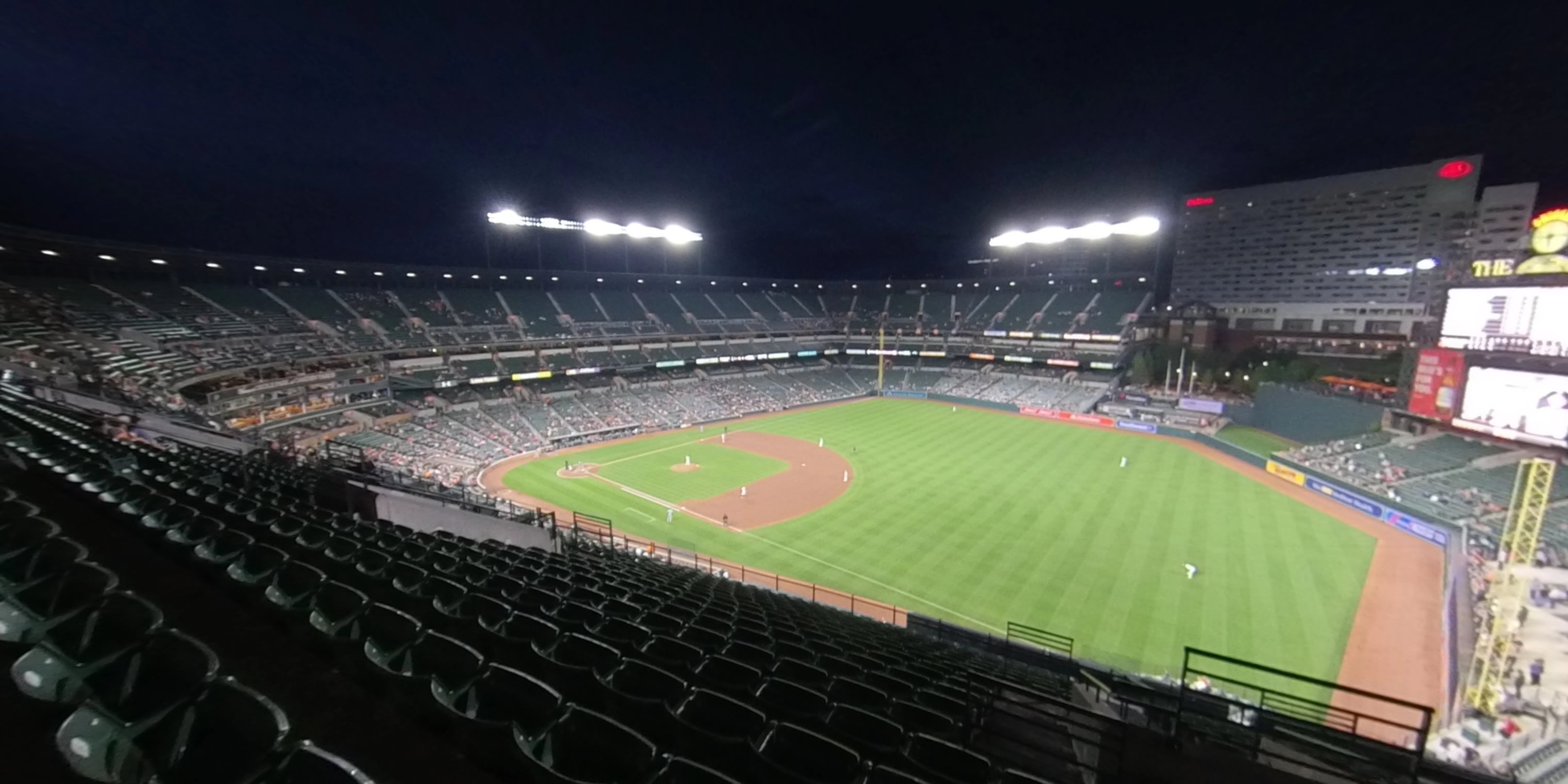 section 308 panoramic seat view  - oriole park