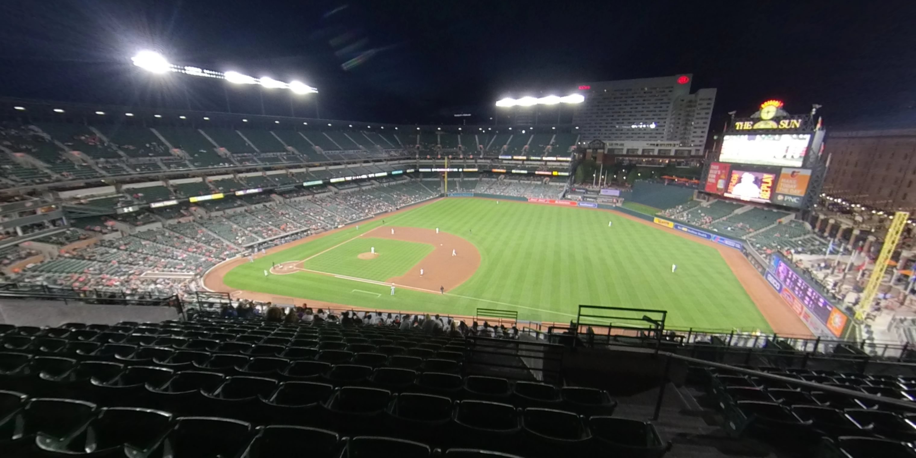 section 312 panoramic seat view  - oriole park at camden yards