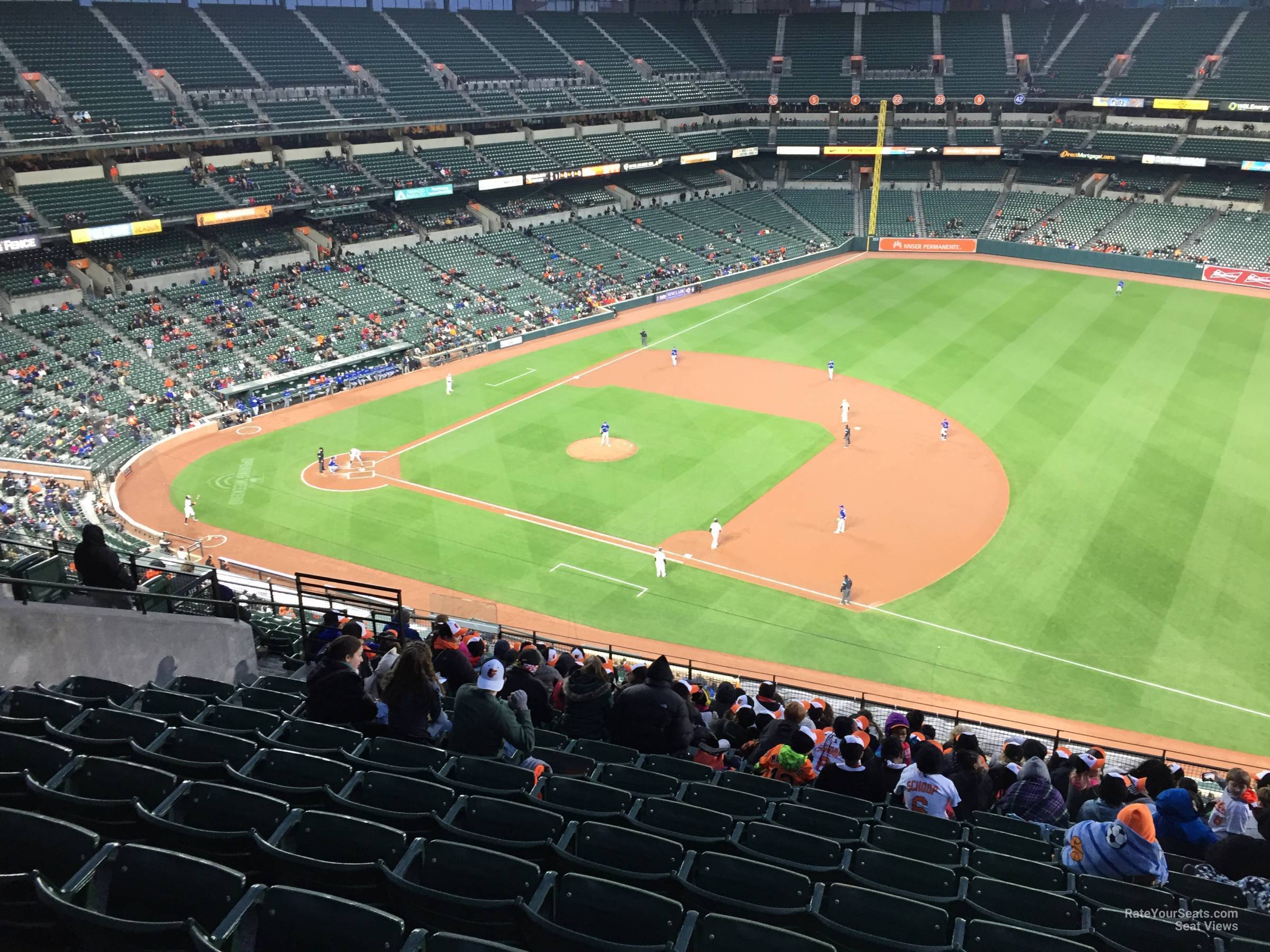 section 316, row 15 seat view  - oriole park