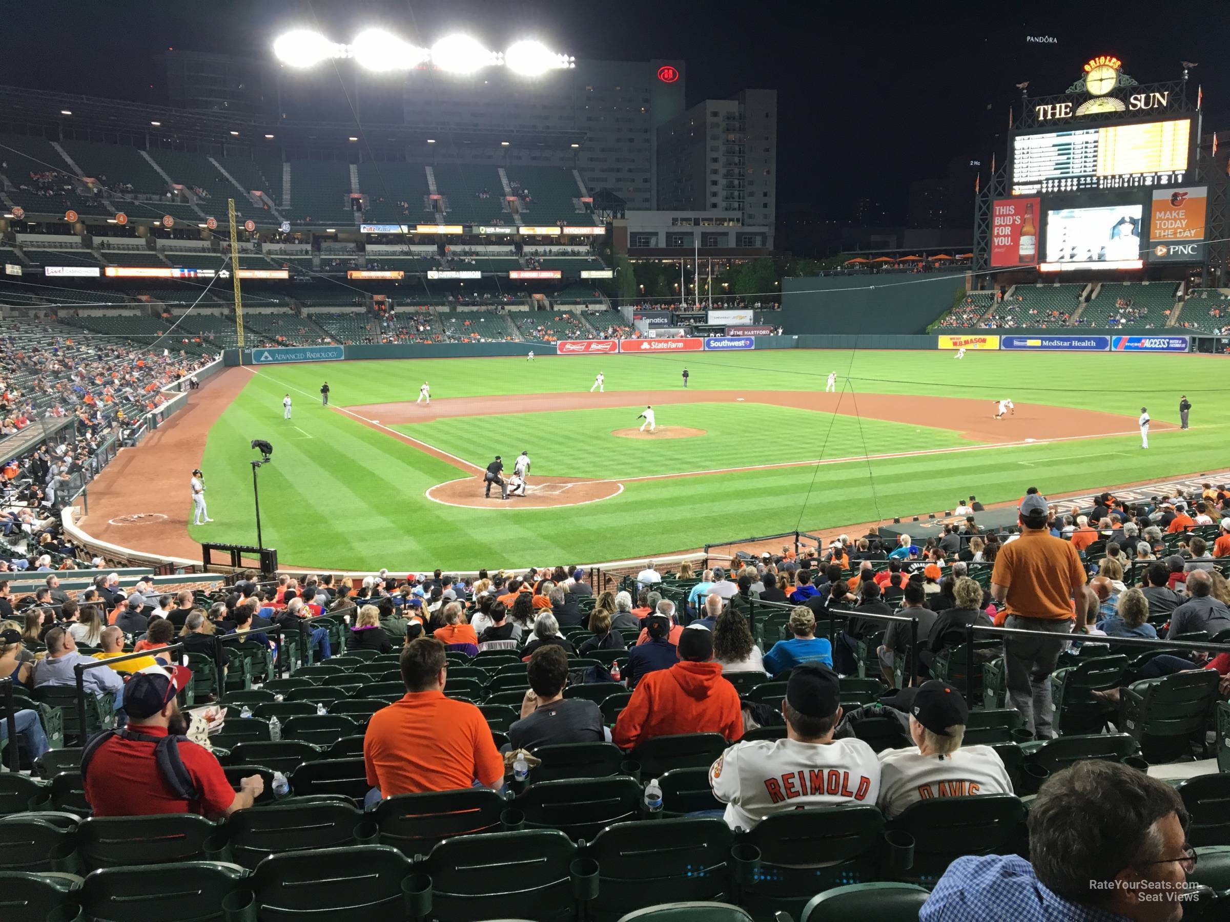 section 32, row 27 seat view  - oriole park