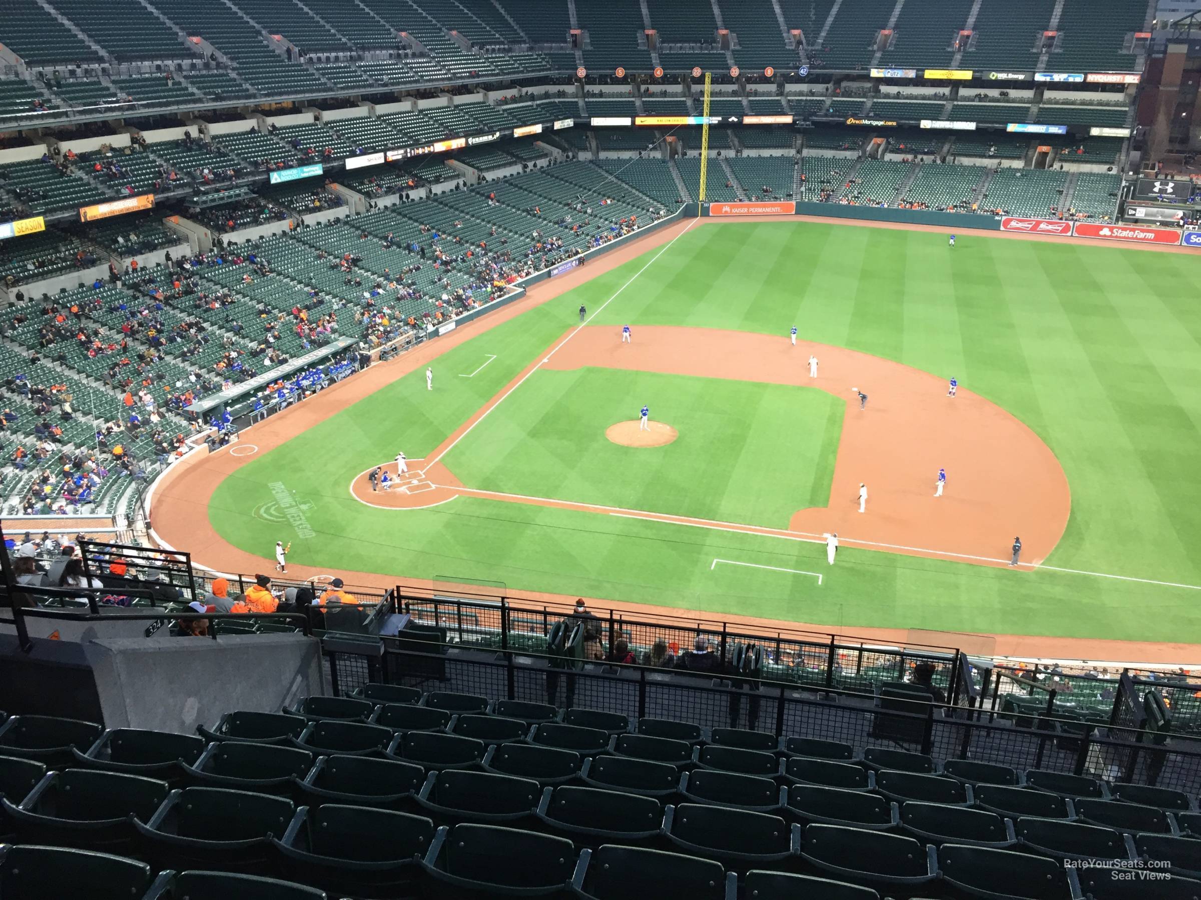 section 322, row 15 seat view  - oriole park