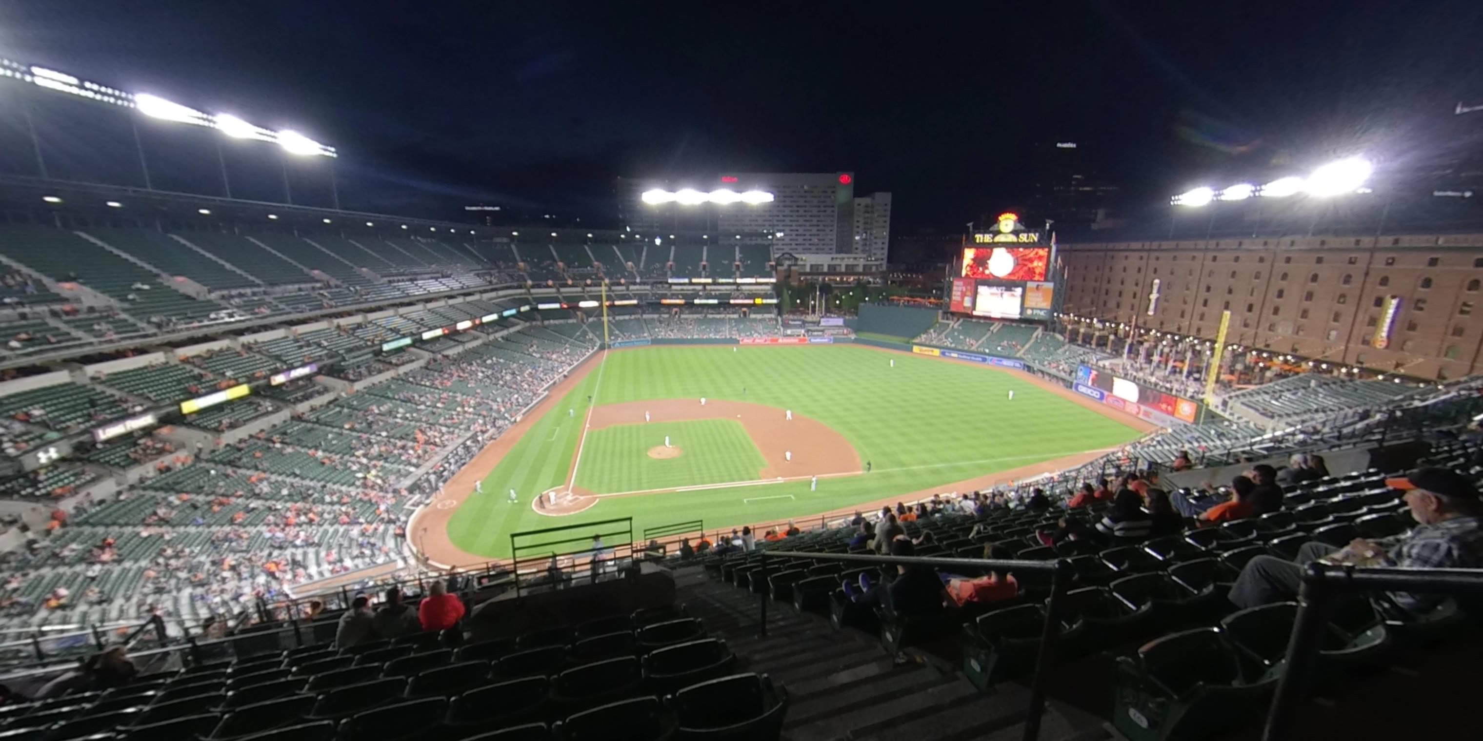 section 324 panoramic seat view  - oriole park