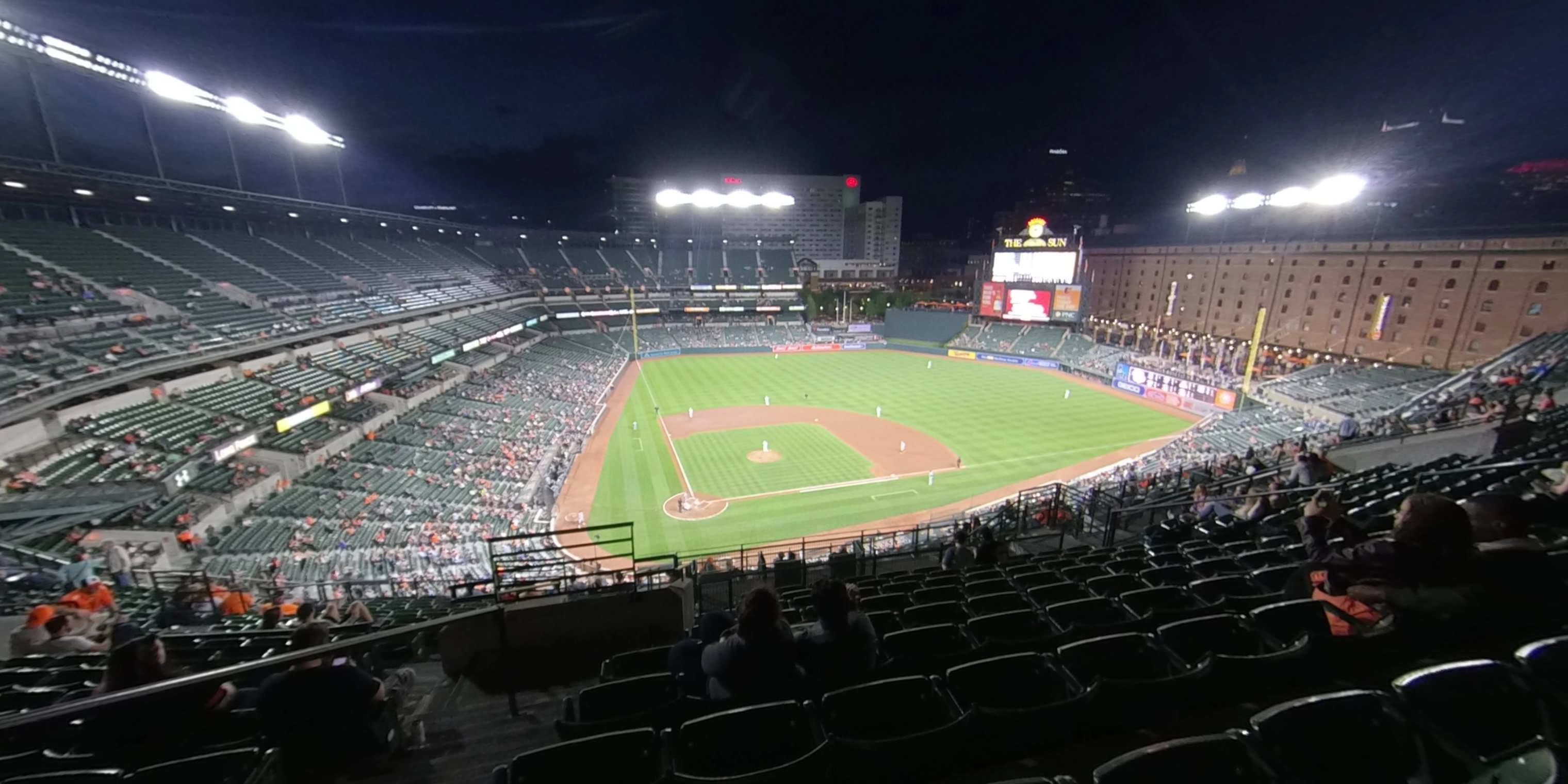 section 328 panoramic seat view  - oriole park