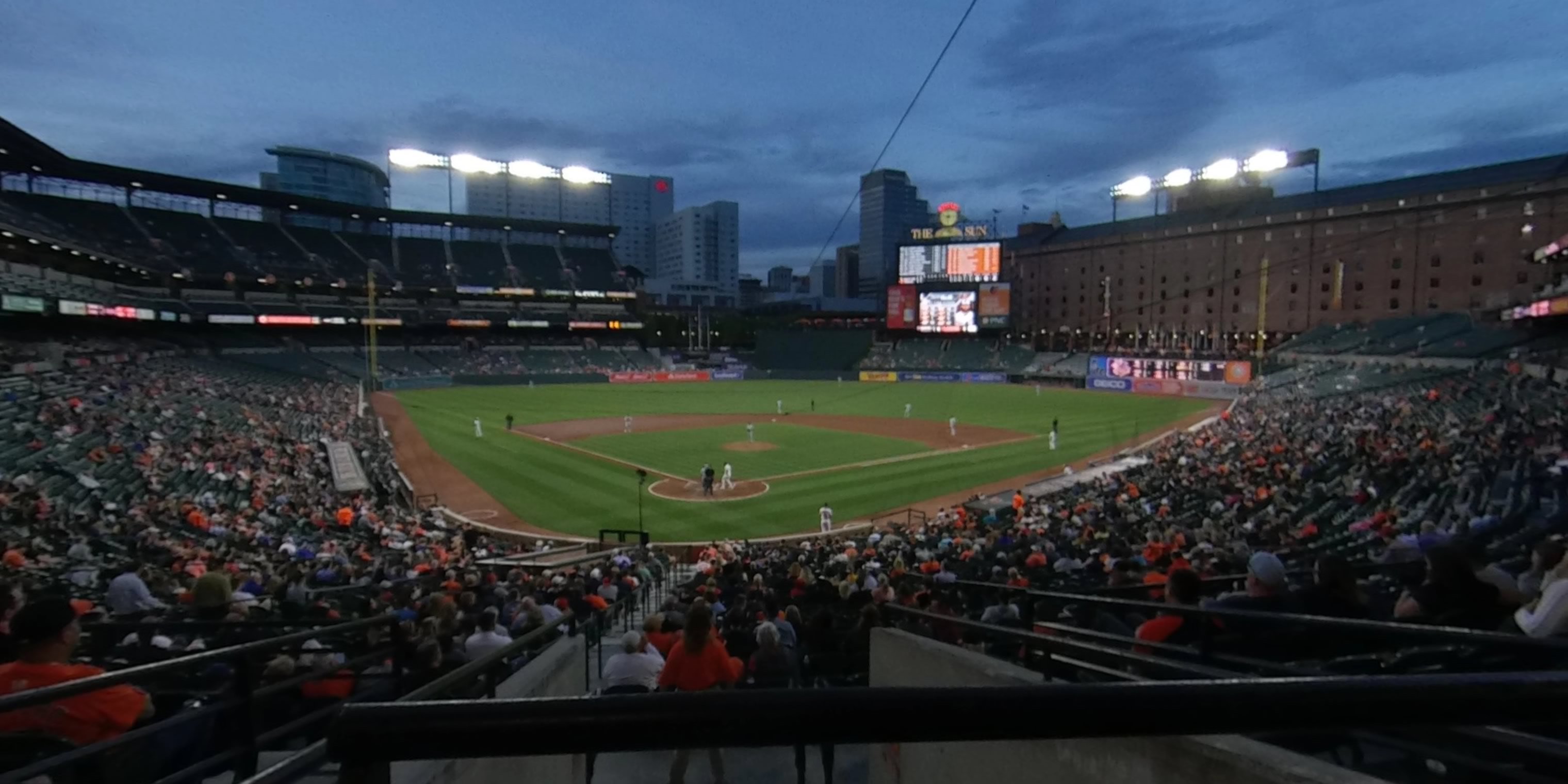 section 33 panoramic seat view  - oriole park