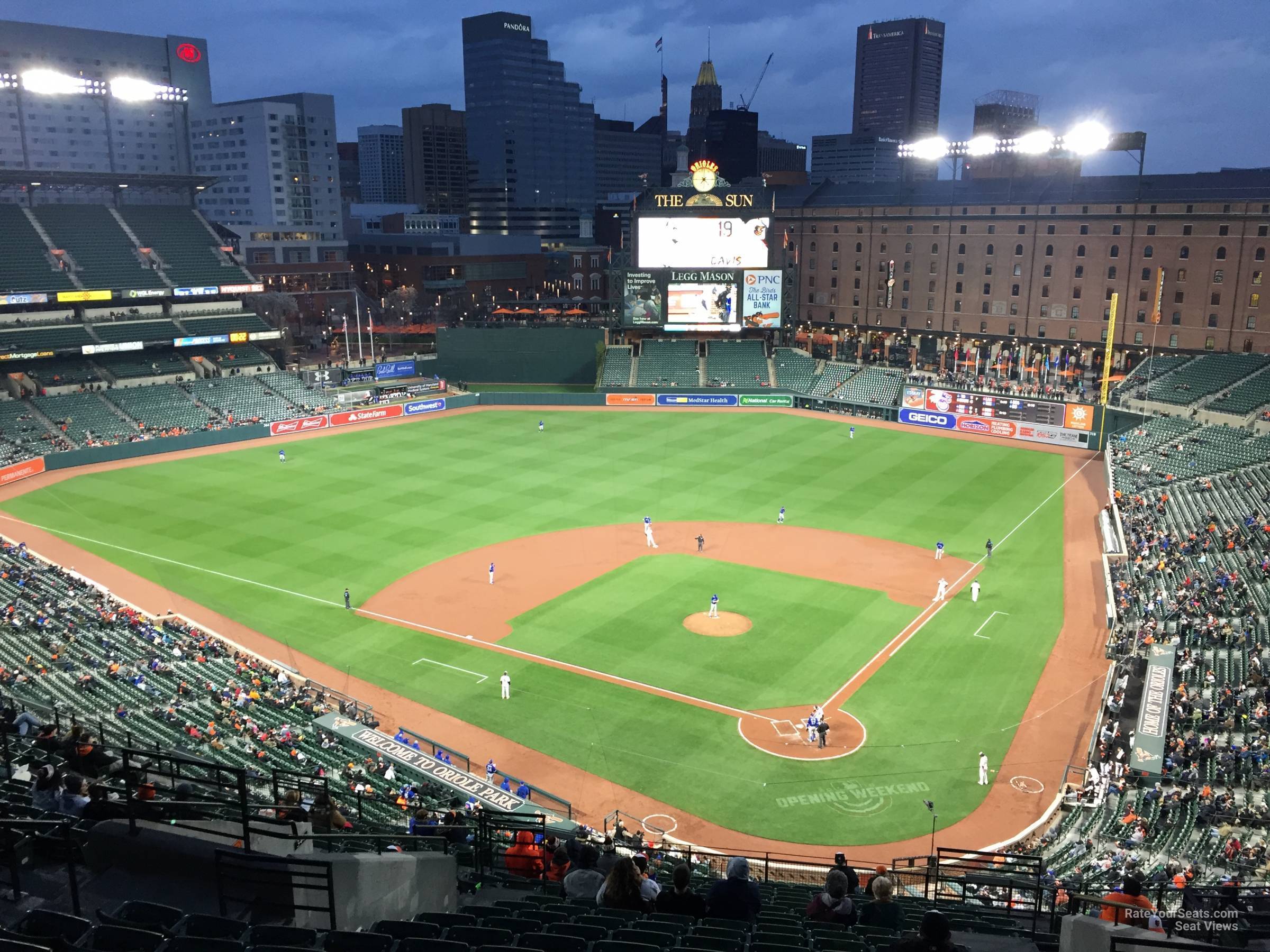 section 342, row 15 seat view  - oriole park