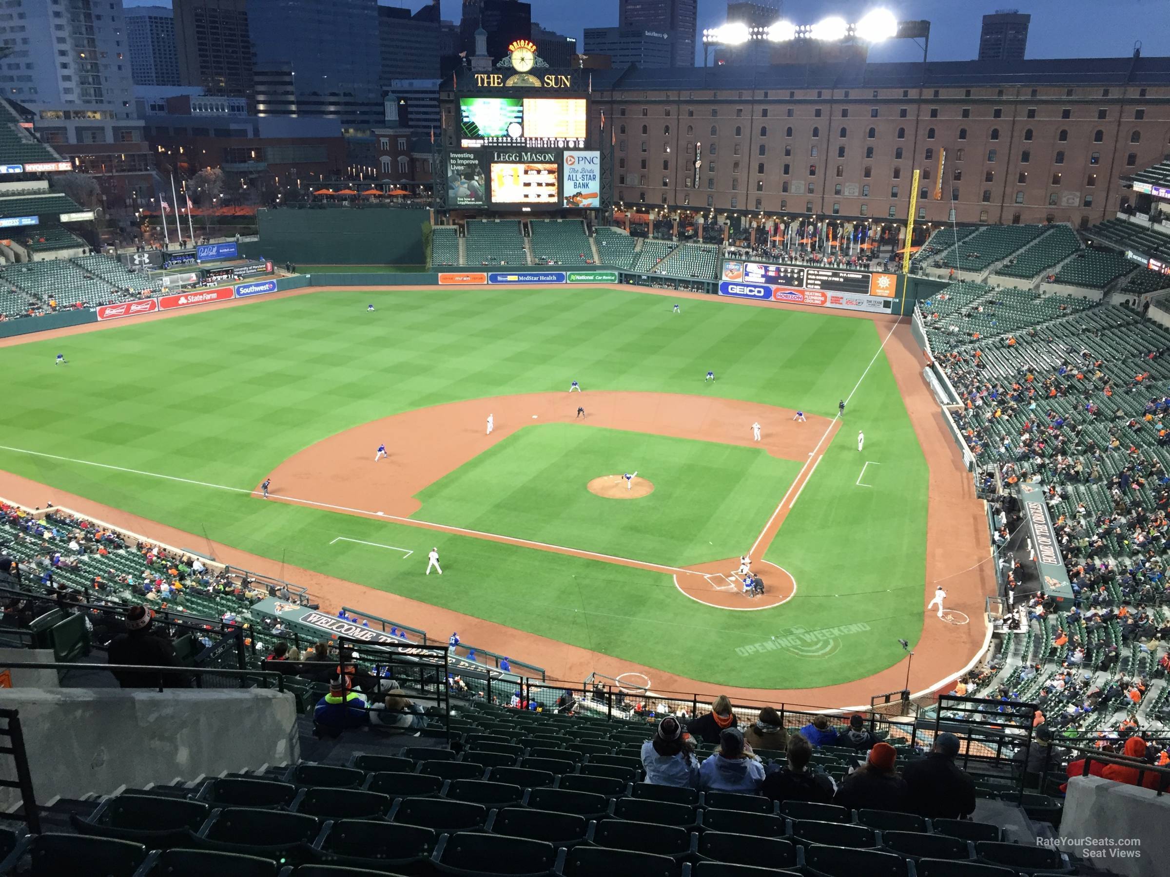 section 344, row 15 seat view  - oriole park
