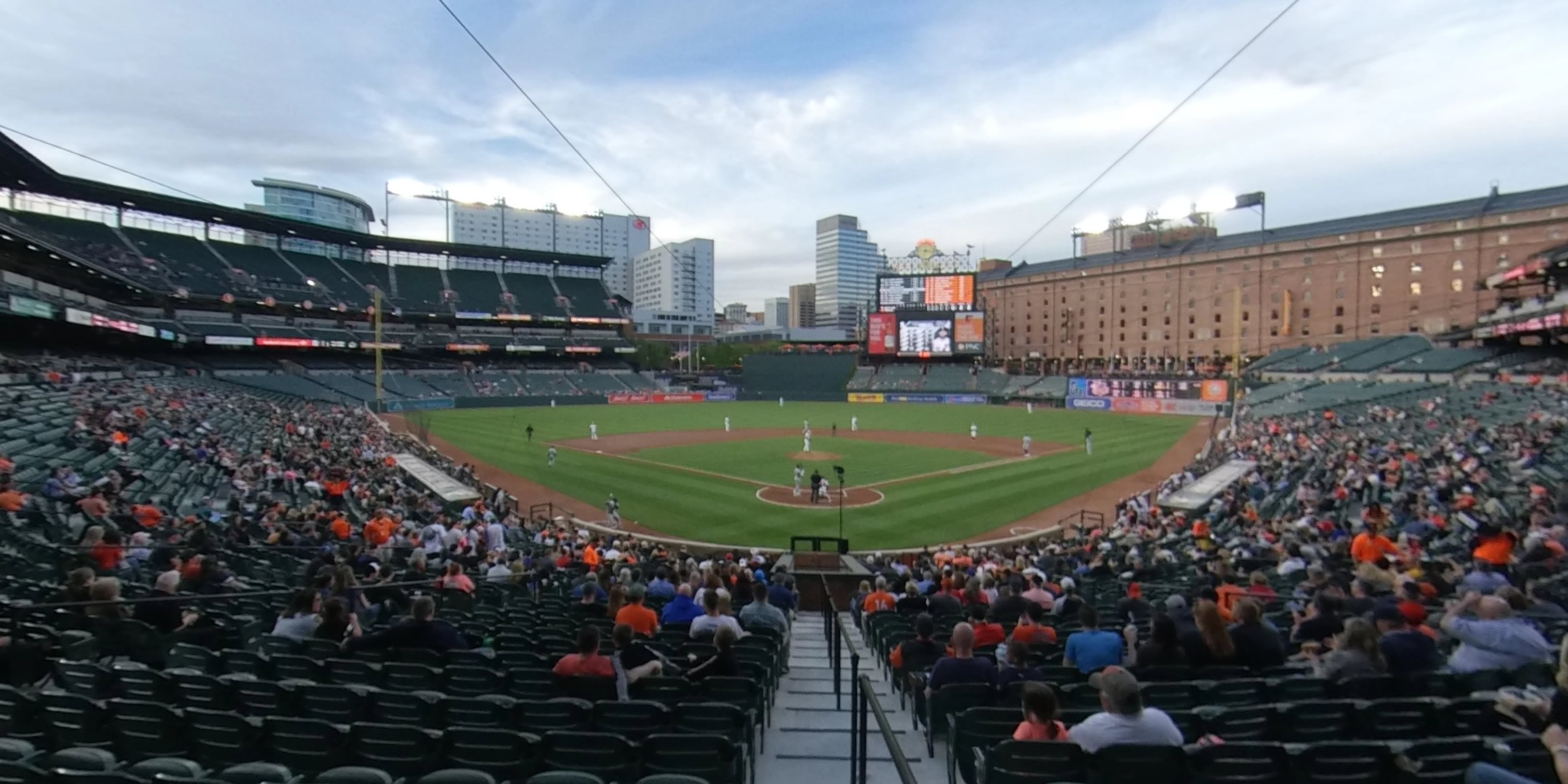 section 36 panoramic seat view  - oriole park