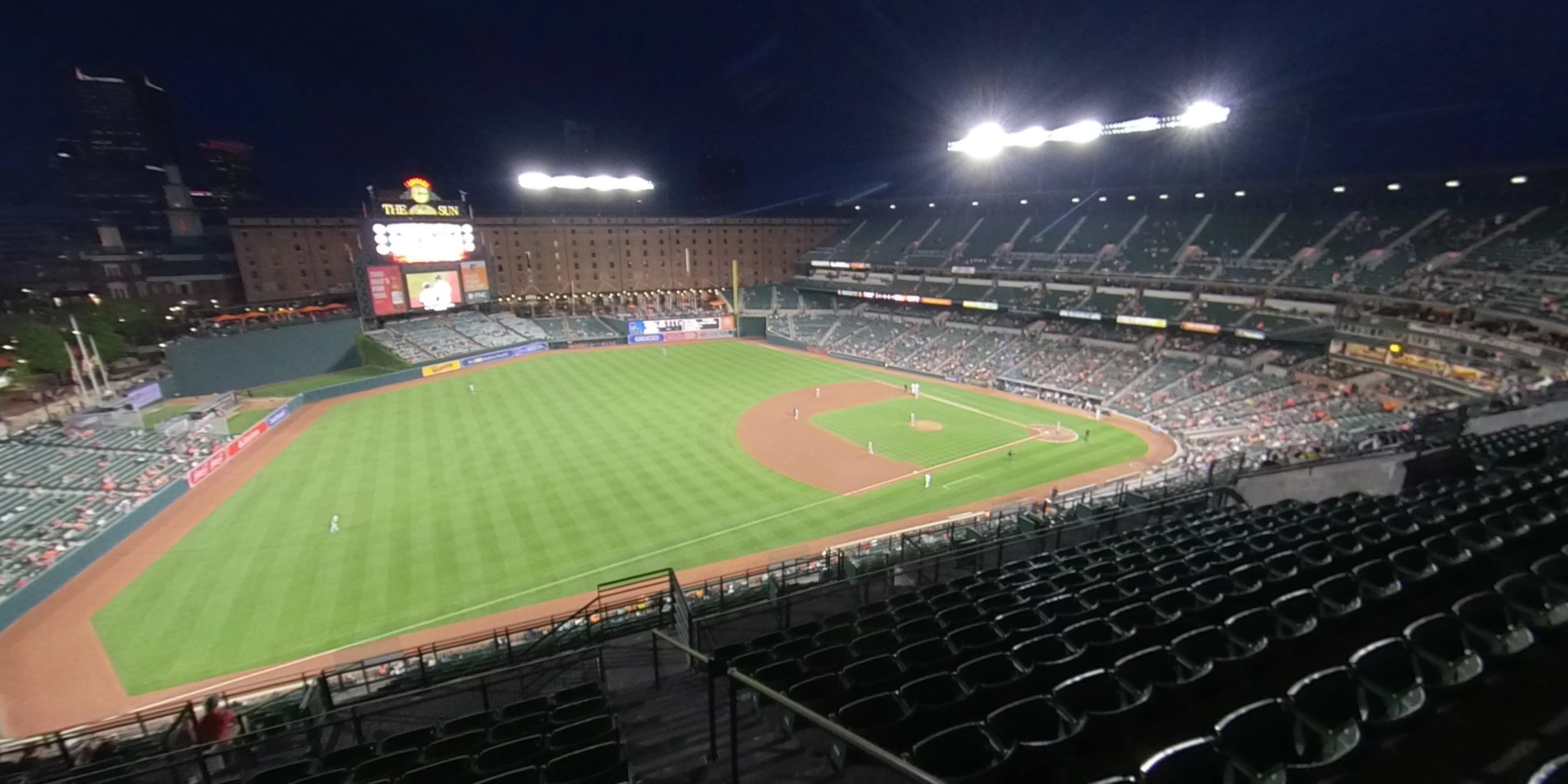 section 362 panoramic seat view  - oriole park at camden yards