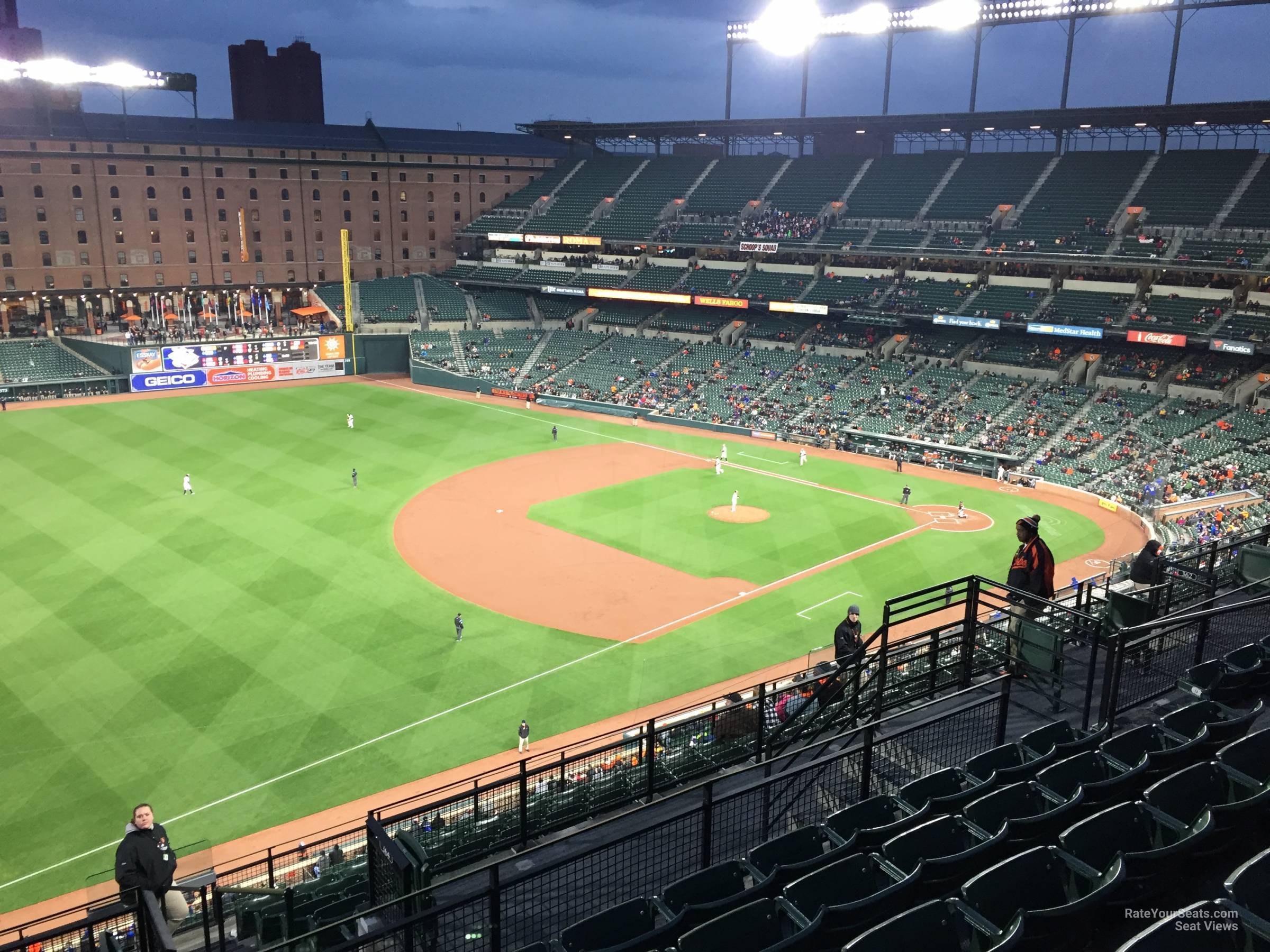 section 364, row 15 seat view  - oriole park