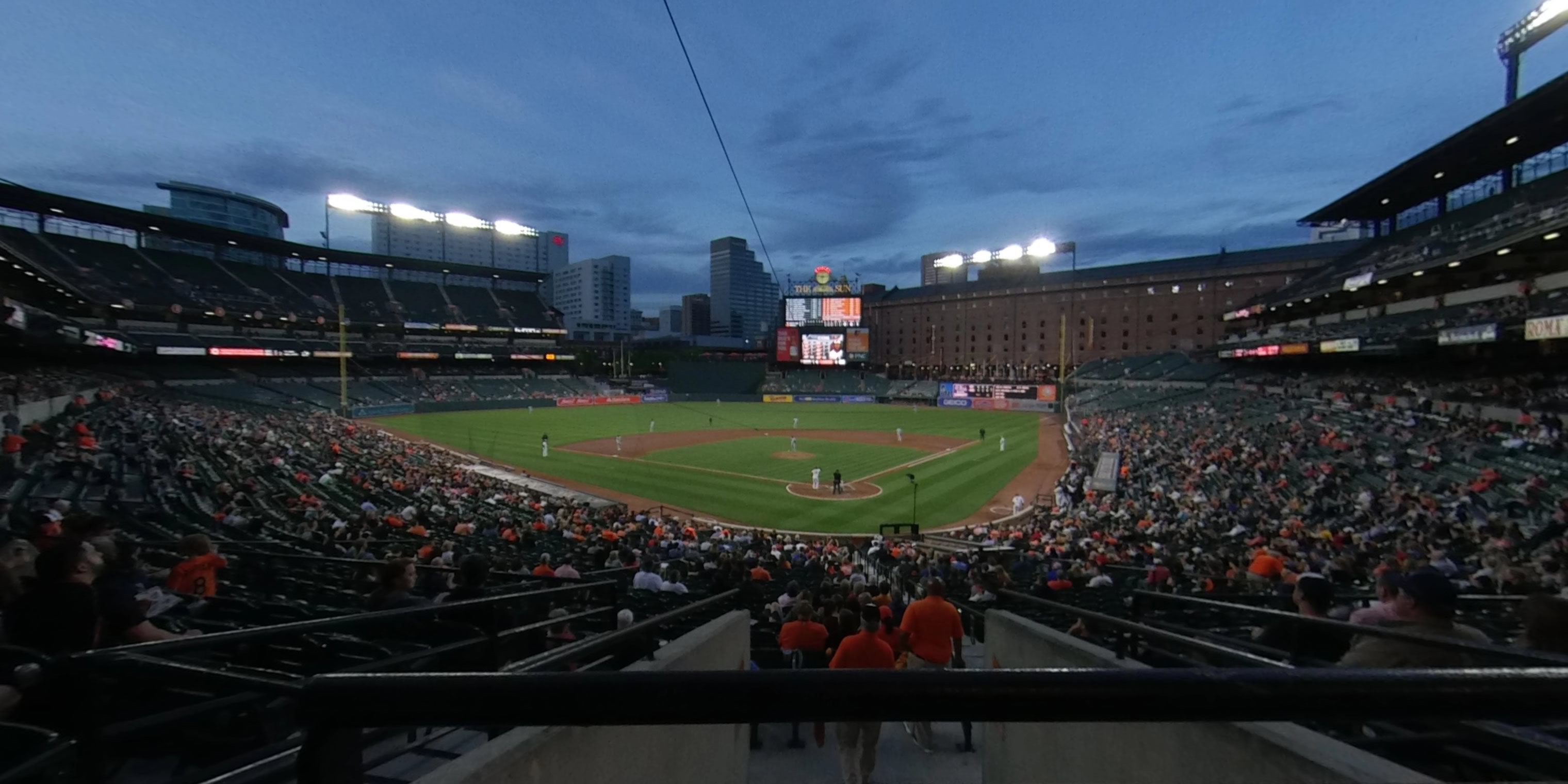 section 37 panoramic seat view  - oriole park