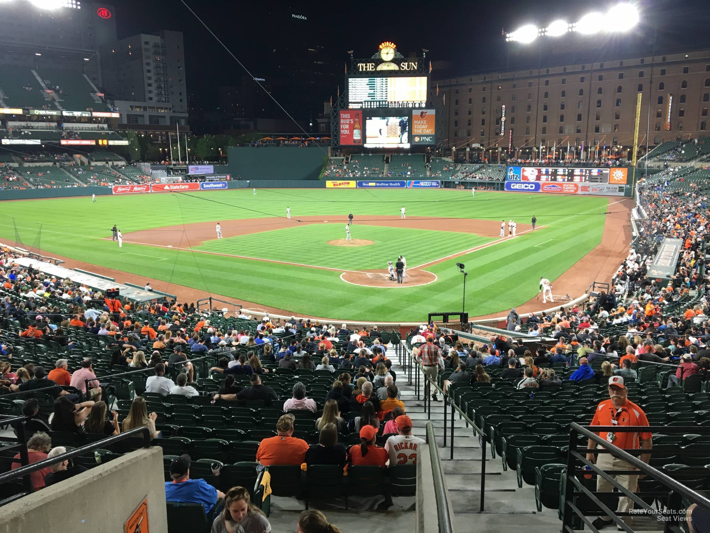 section 37, row 6 seat view  - oriole park