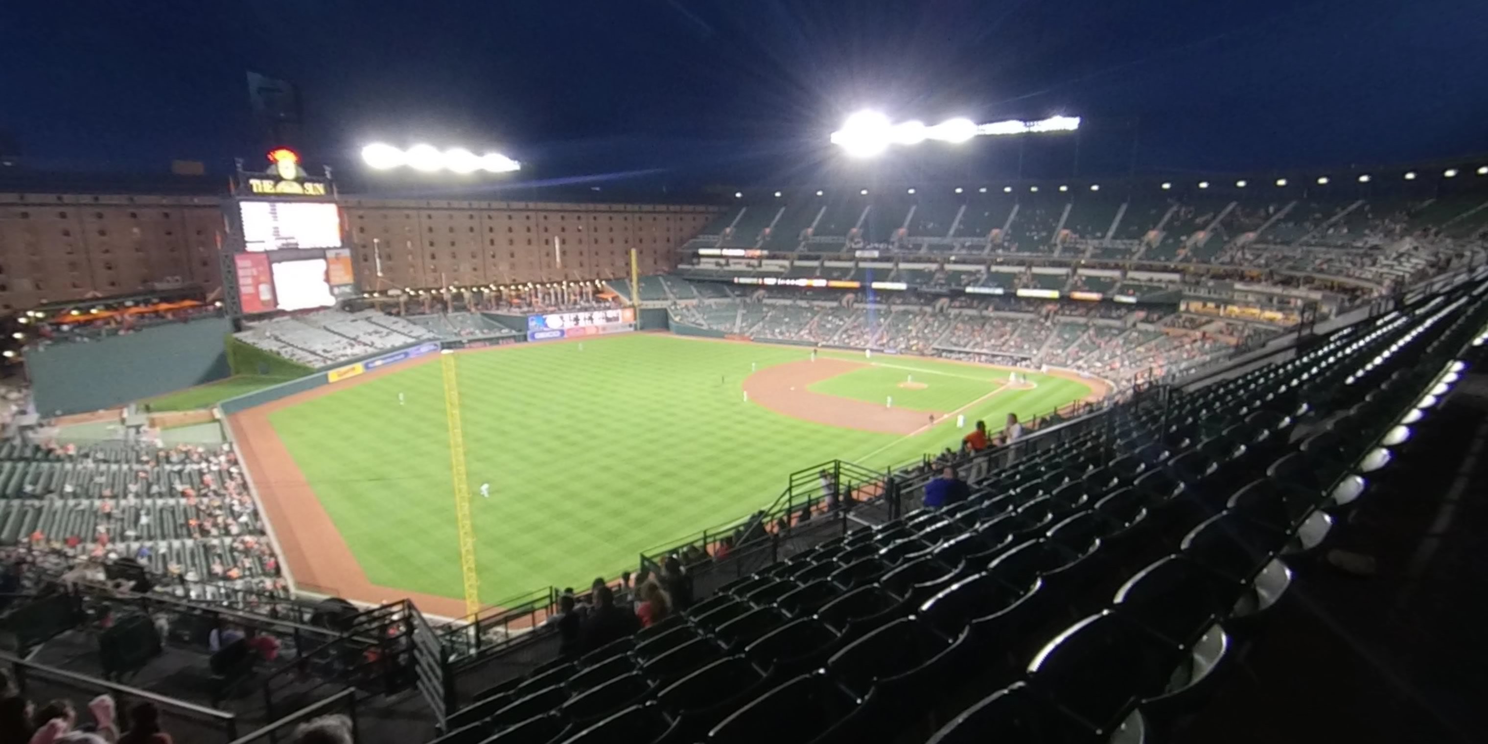 section 372 panoramic seat view  - oriole park