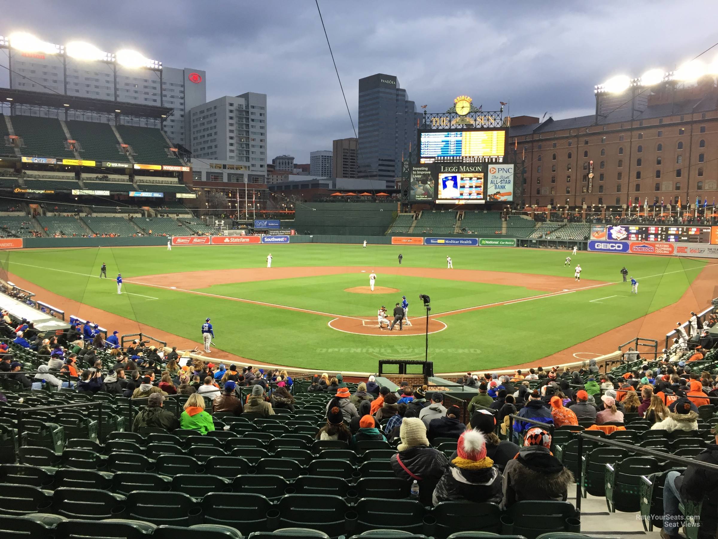 section 38, row 20 seat view  - oriole park