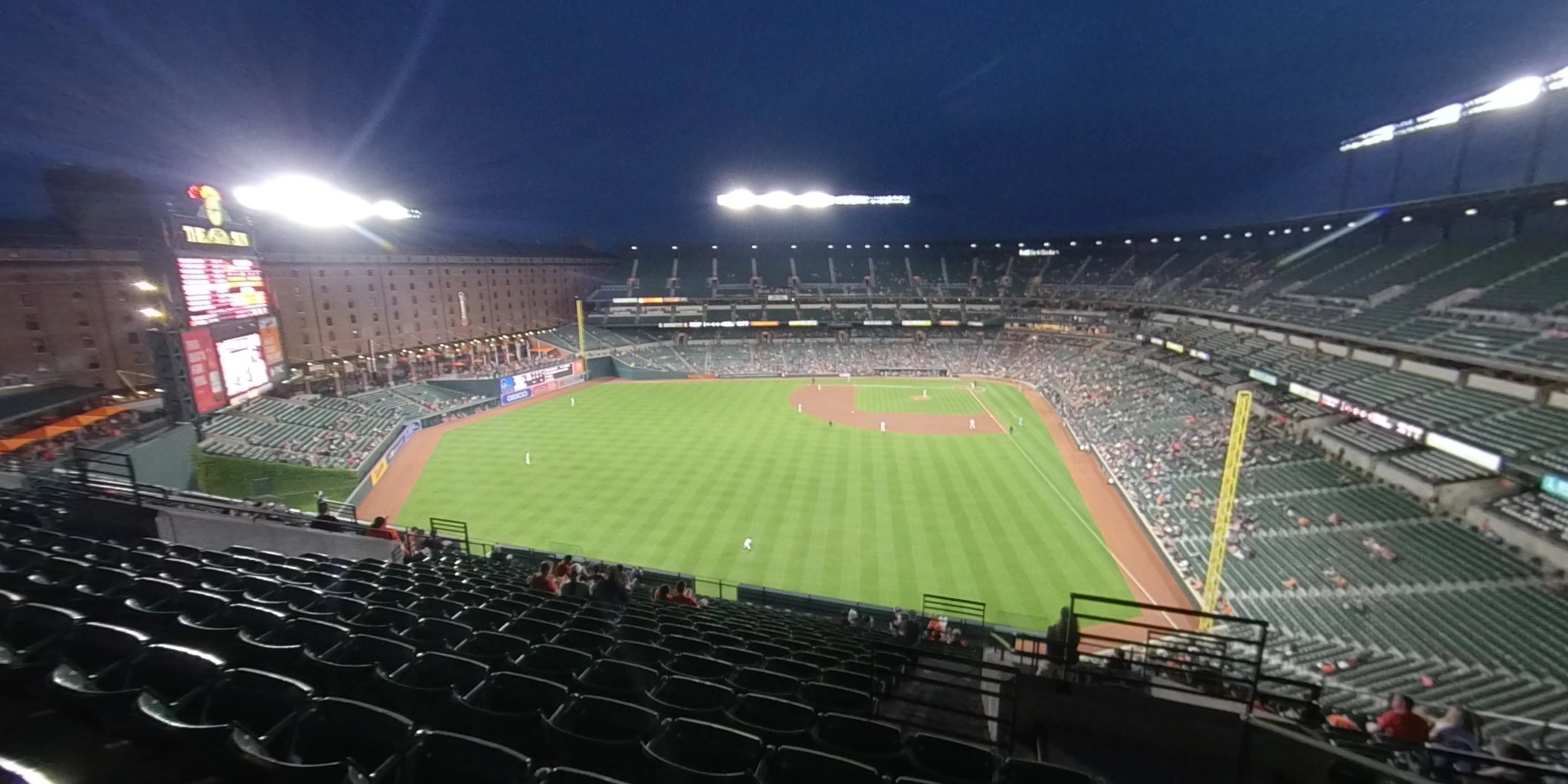 section 382 panoramic seat view  - oriole park