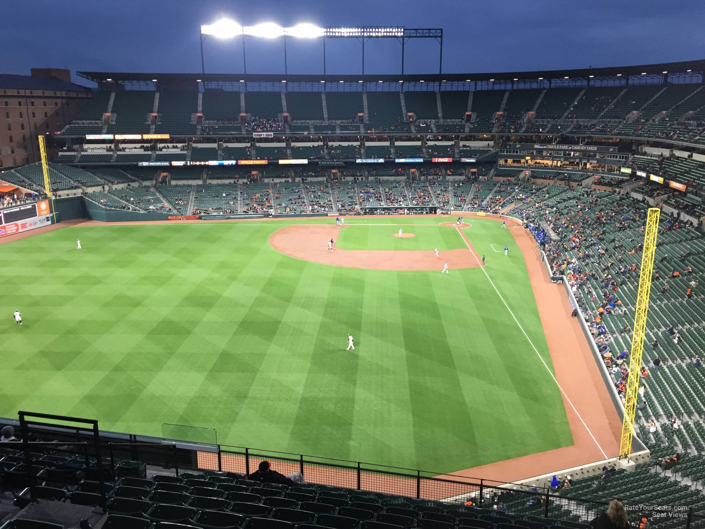 section 382, row 15 seat view  - oriole park