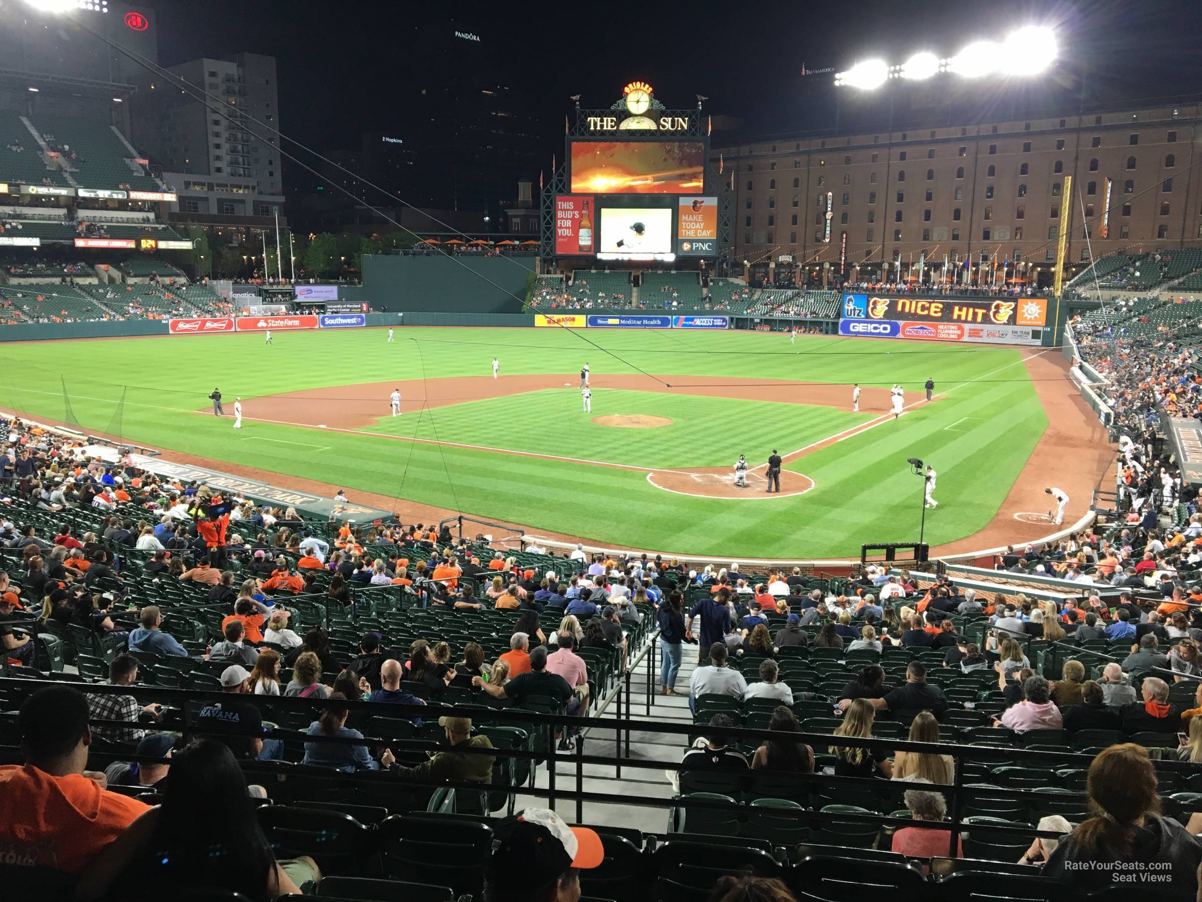section 39, row 6 seat view  - oriole park