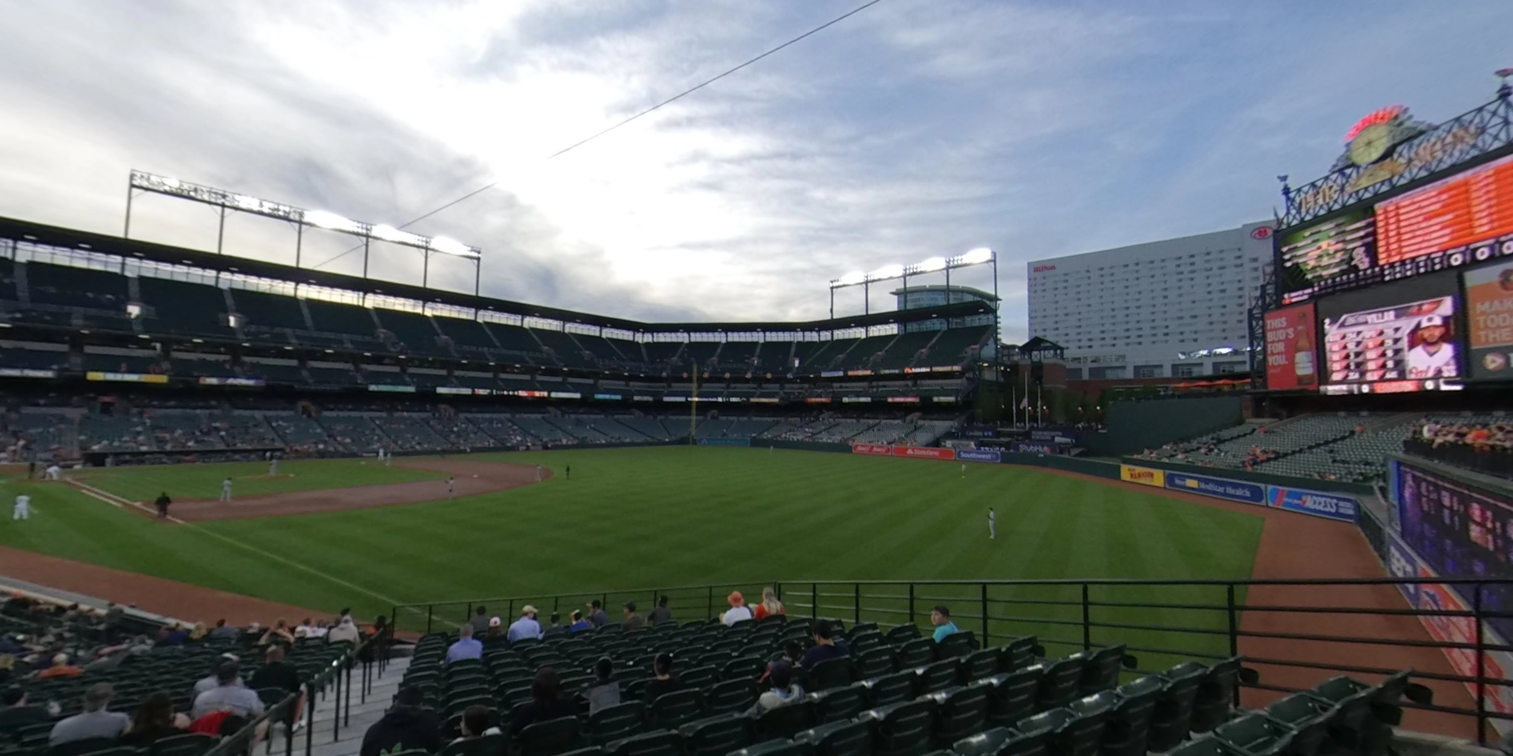 section 4 panoramic seat view  - oriole park