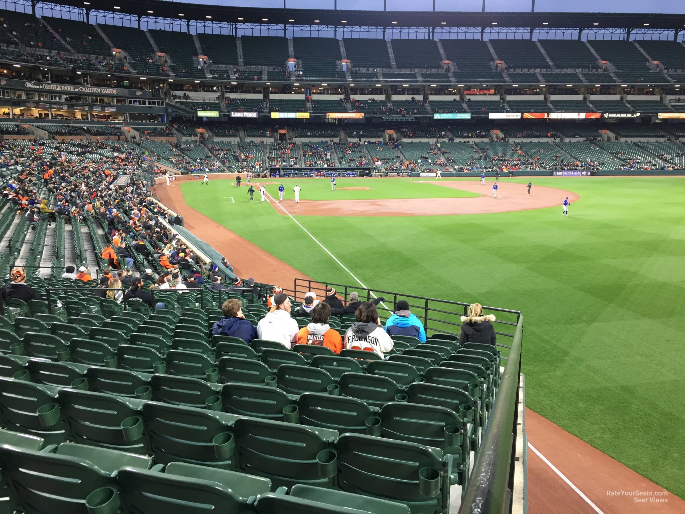 section 4, row 20 seat view  - oriole park
