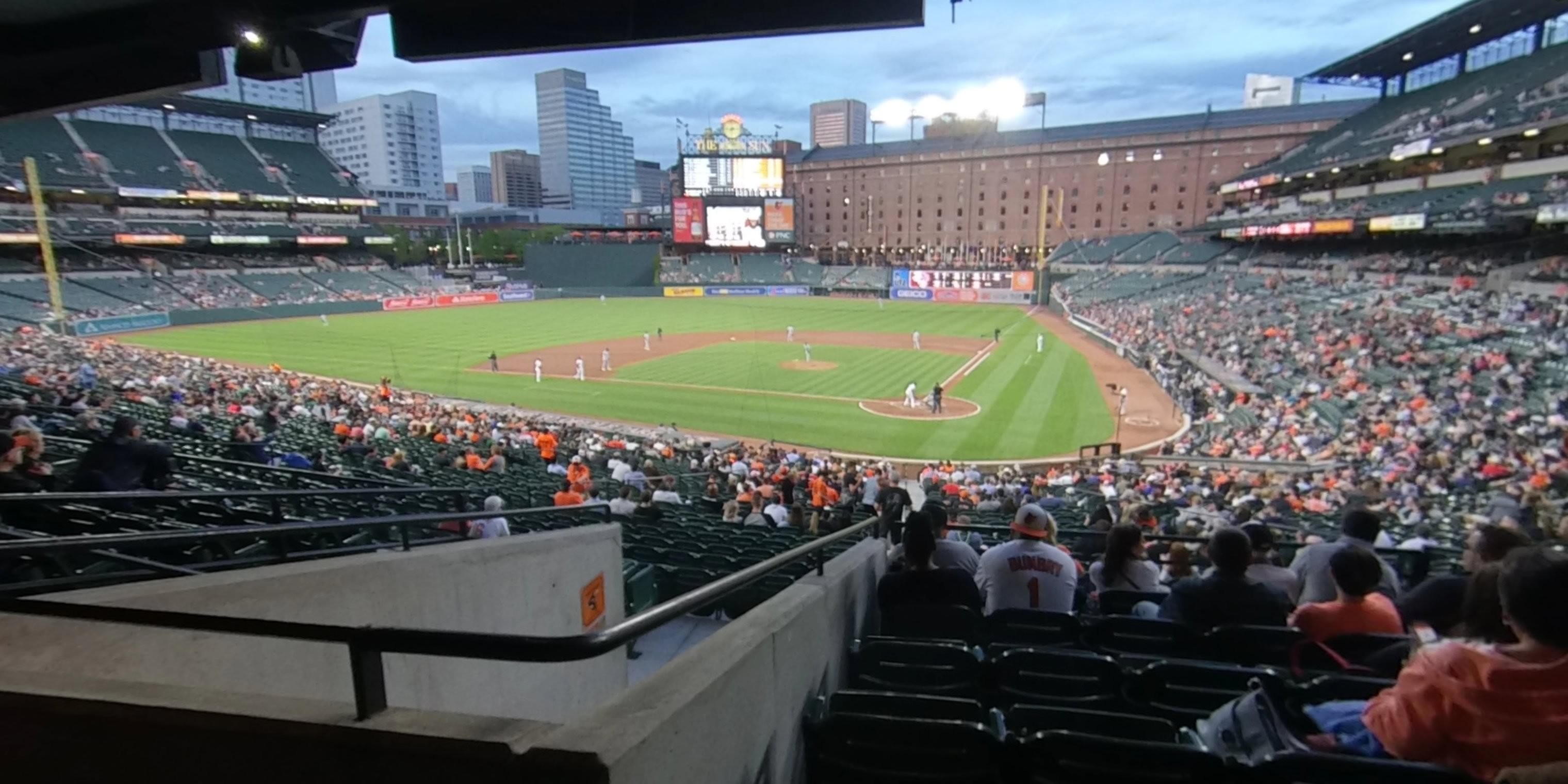 section 43 panoramic seat view  - oriole park